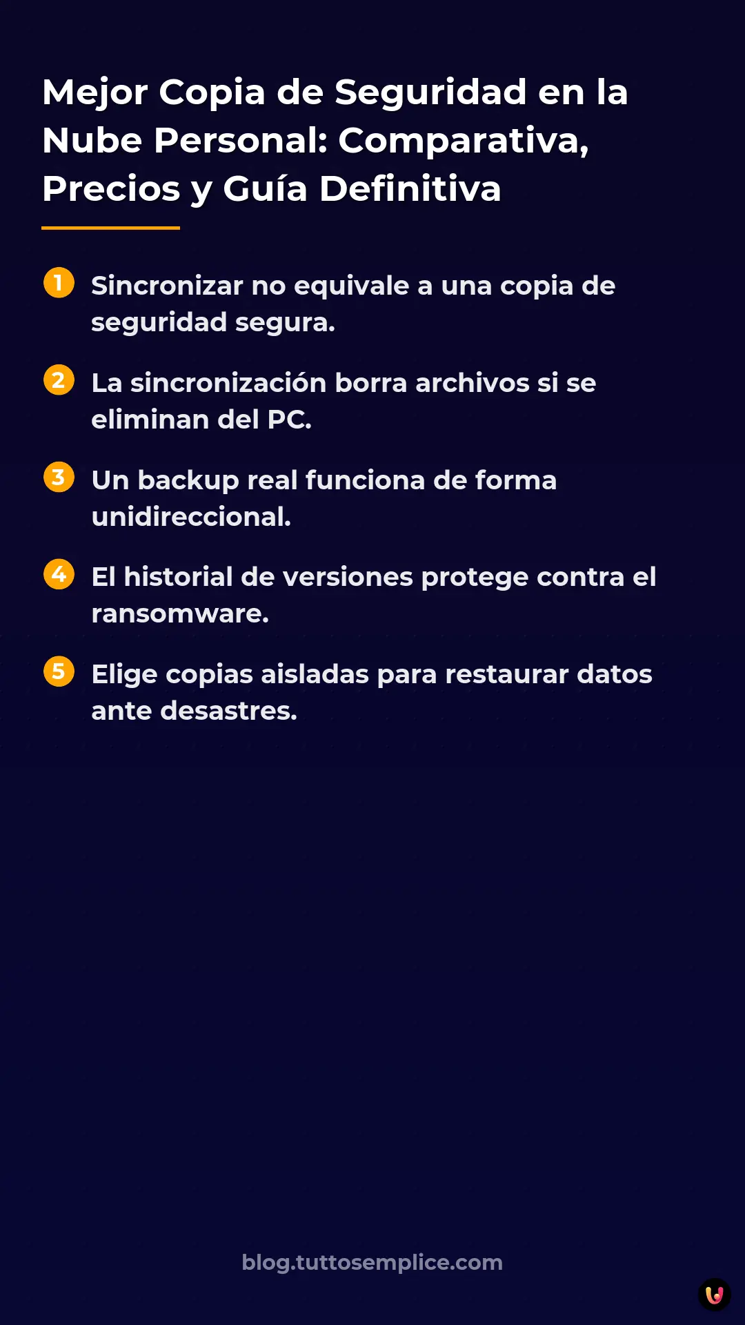 List: Mejor Copia de Seguridad en la Nube Personal: Comparativa, Precios y Gu&iacute;a Definitiva
