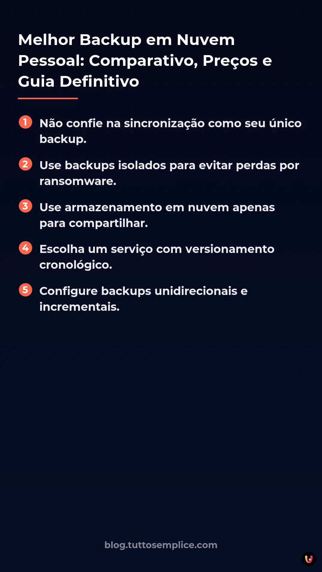 List: Melhor Backup em Nuvem Pessoal: Comparativo, Pre&ccedil;os e Guia Definitivo