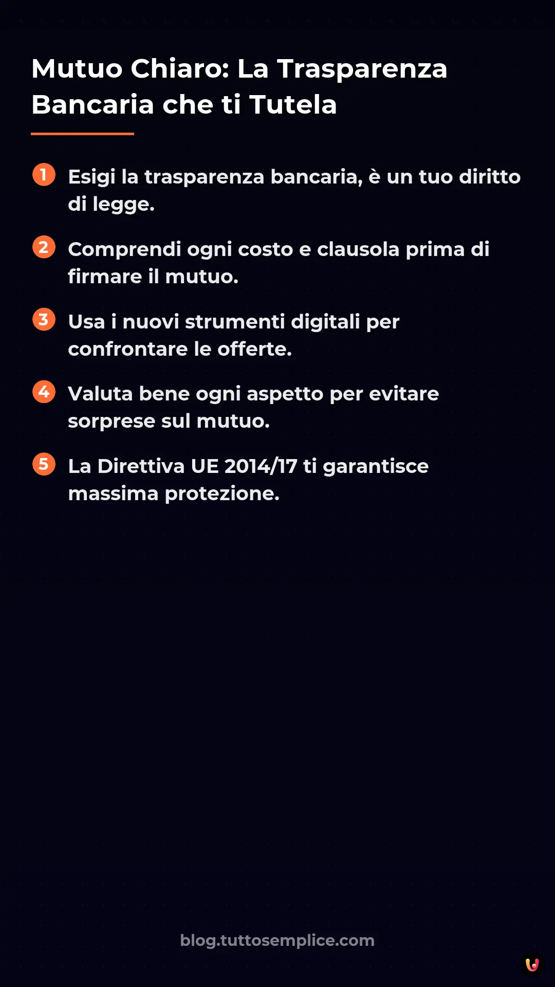 List: Mutuo Chiaro: La Trasparenza Bancaria che ti Tutela