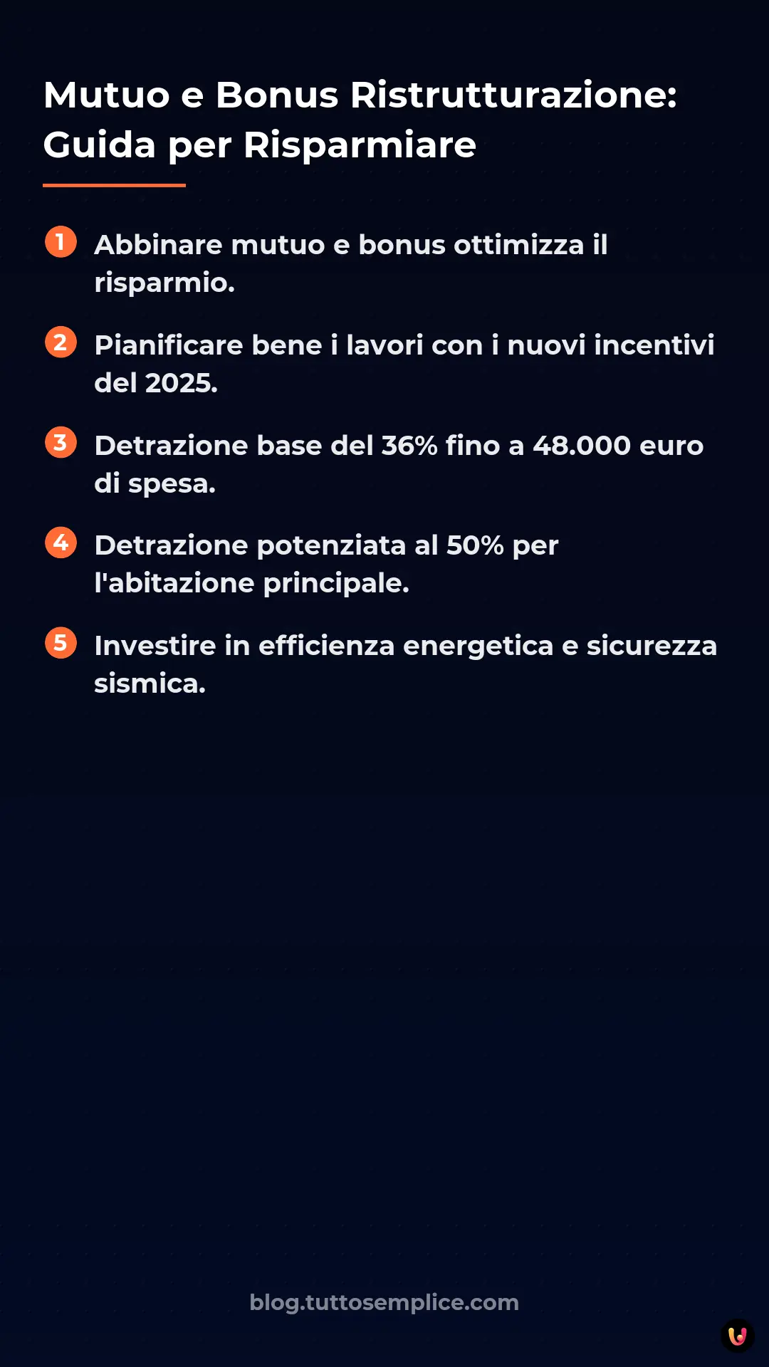 List: Mutuo e Bonus Ristrutturazione: Guida per Risparmiare