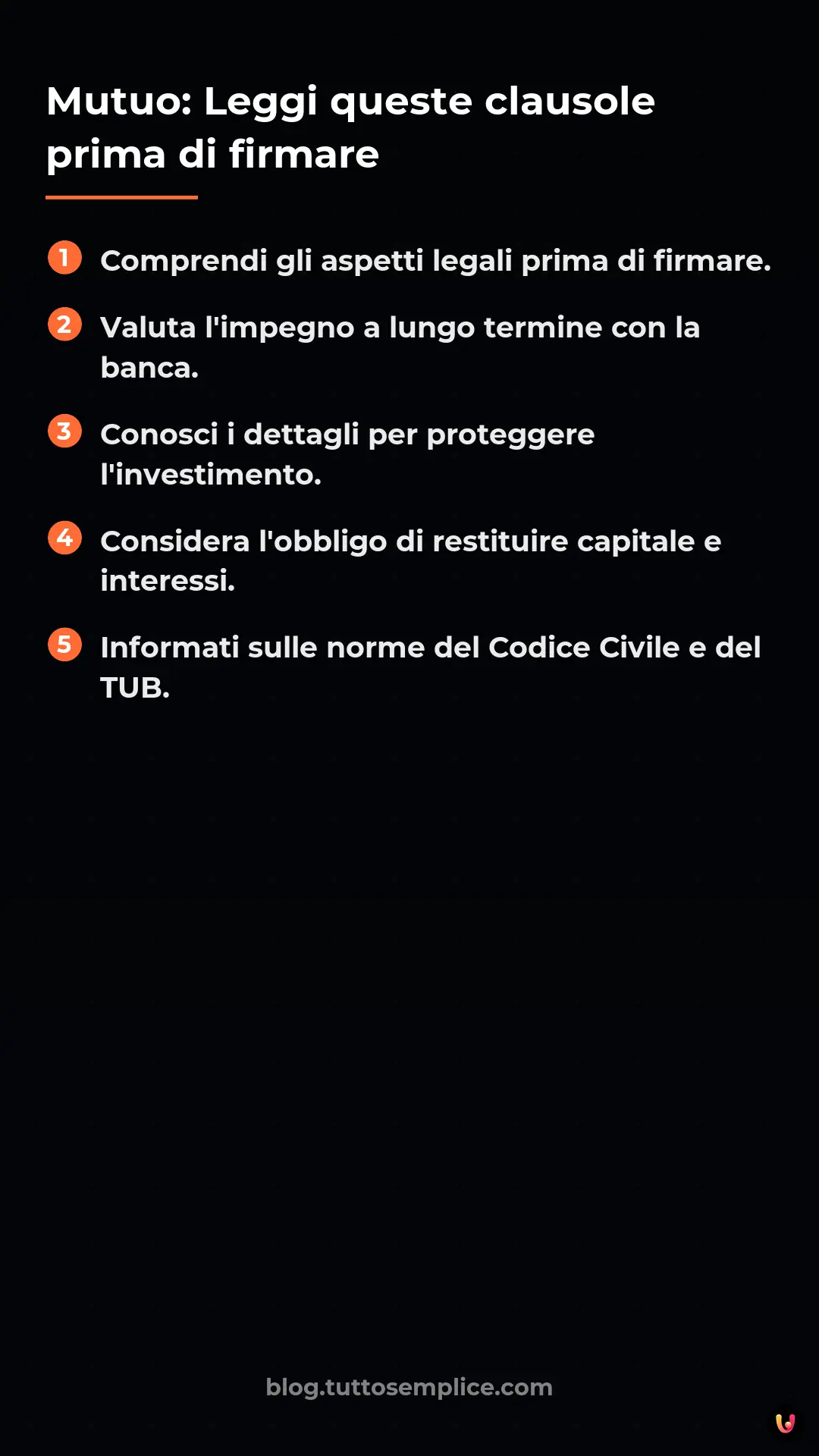 List: Mutuo: Leggi queste clausole prima di firmare