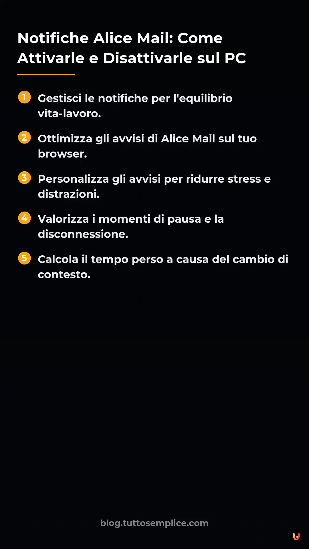 List: Notifiche Alice Mail: Come Attivarle e Disattivarle sul PC
