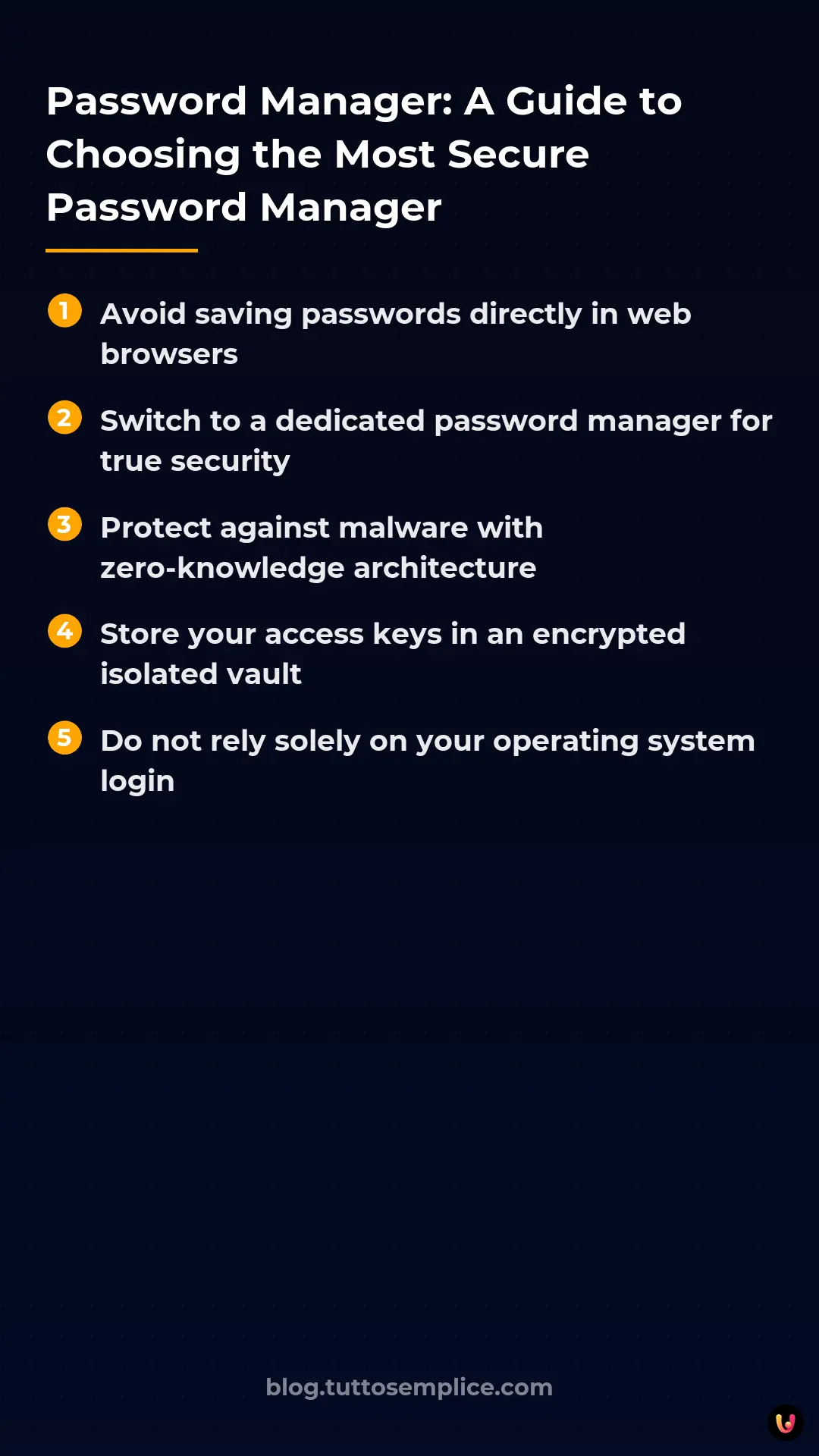 List: Password Manager: A Guide to Choosing the Most Secure Password Manager