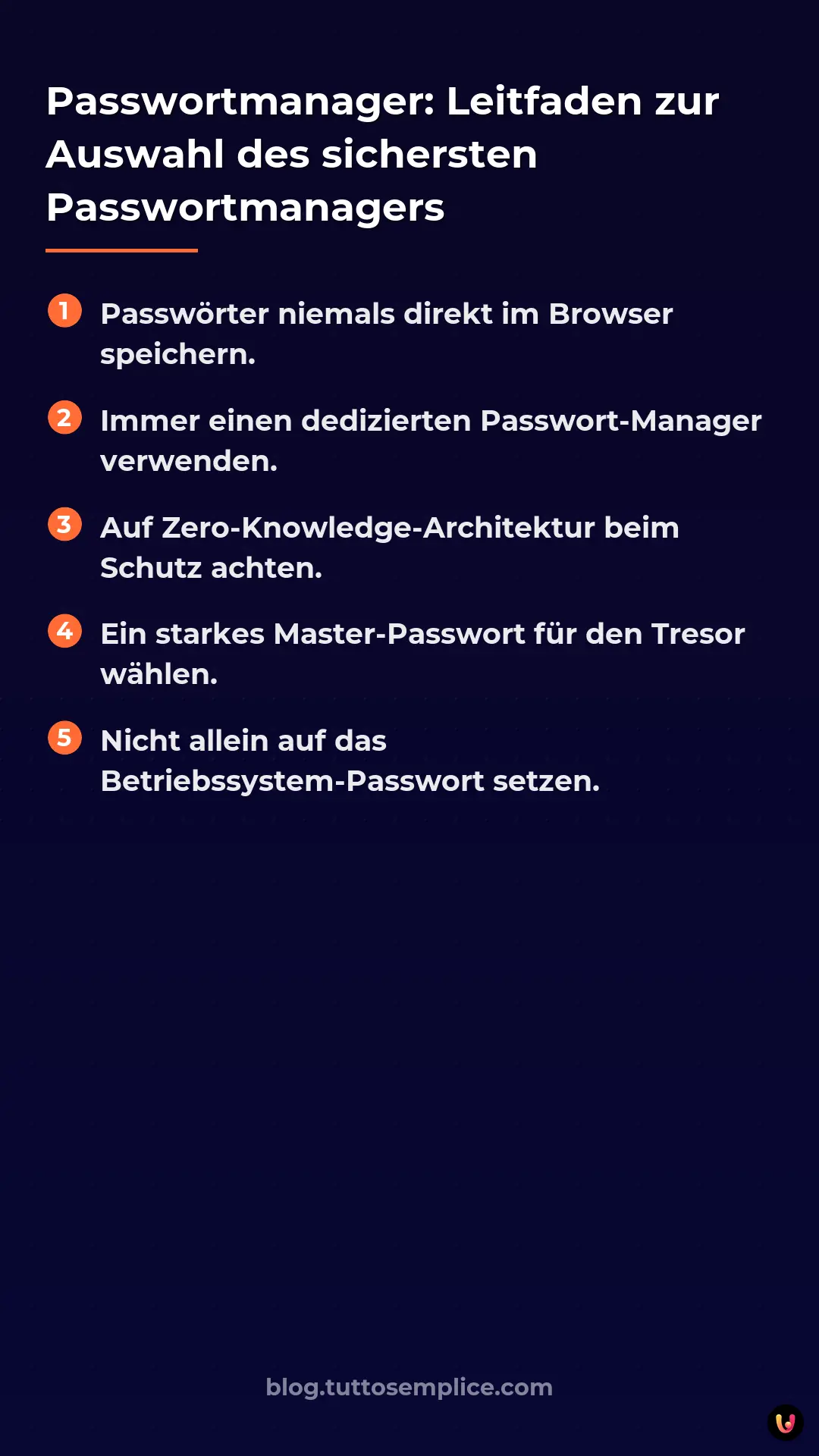 List: Passwortmanager: Leitfaden zur Auswahl des sichersten Passwortmanagers