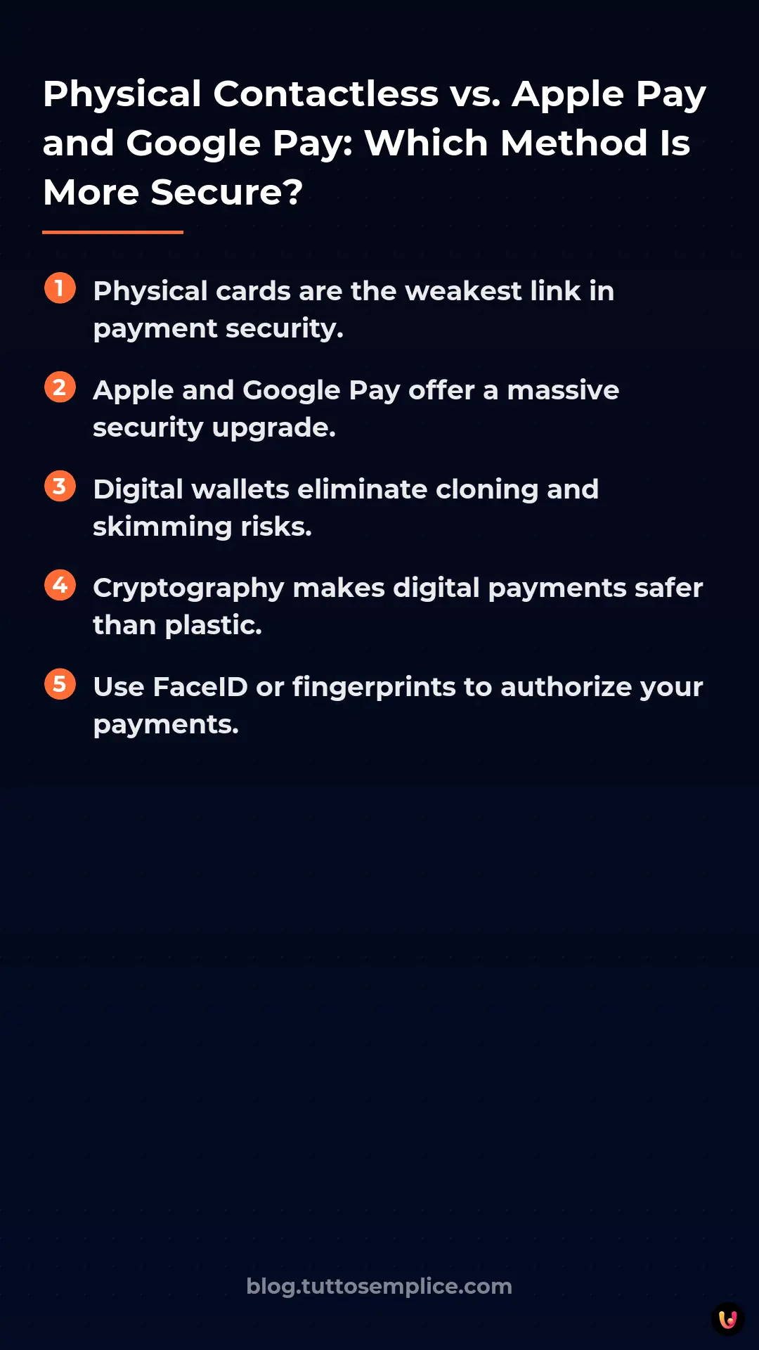 List: Physical Contactless vs. Apple Pay and Google Pay: Which Method Is More Secure?