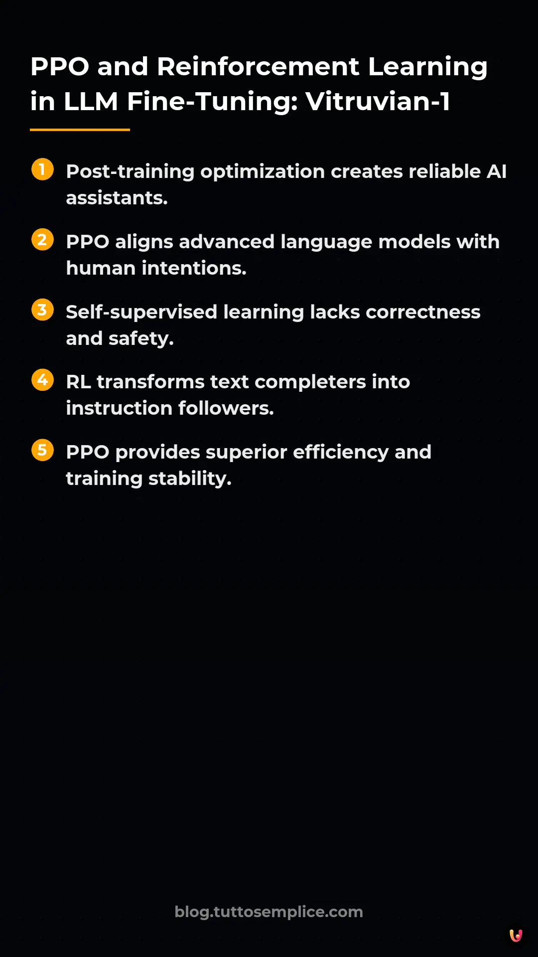List: PPO and Reinforcement Learning in LLM Fine-Tuning: Vitruvian-1