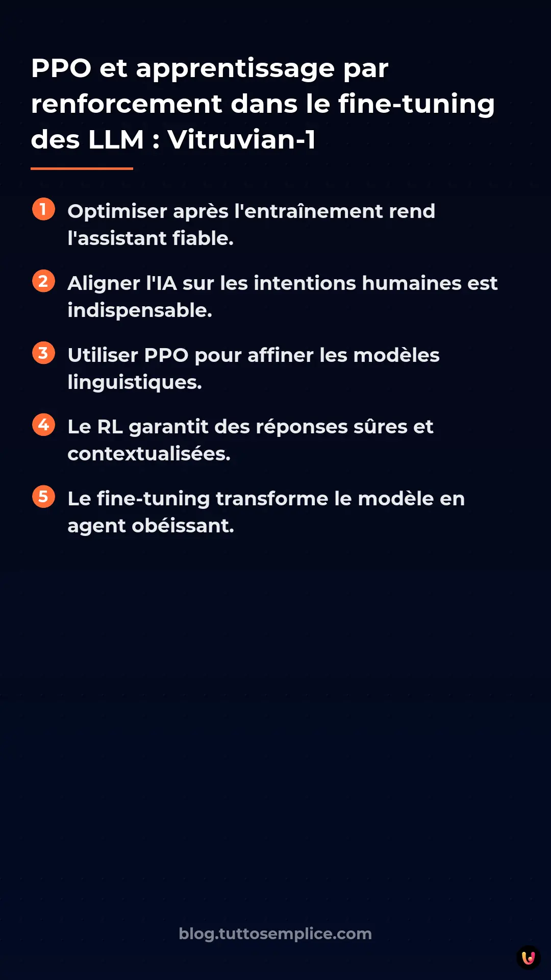 List: PPO et apprentissage par renforcement dans le fine-tuning des LLM&nbsp;: Vitruvian-1
