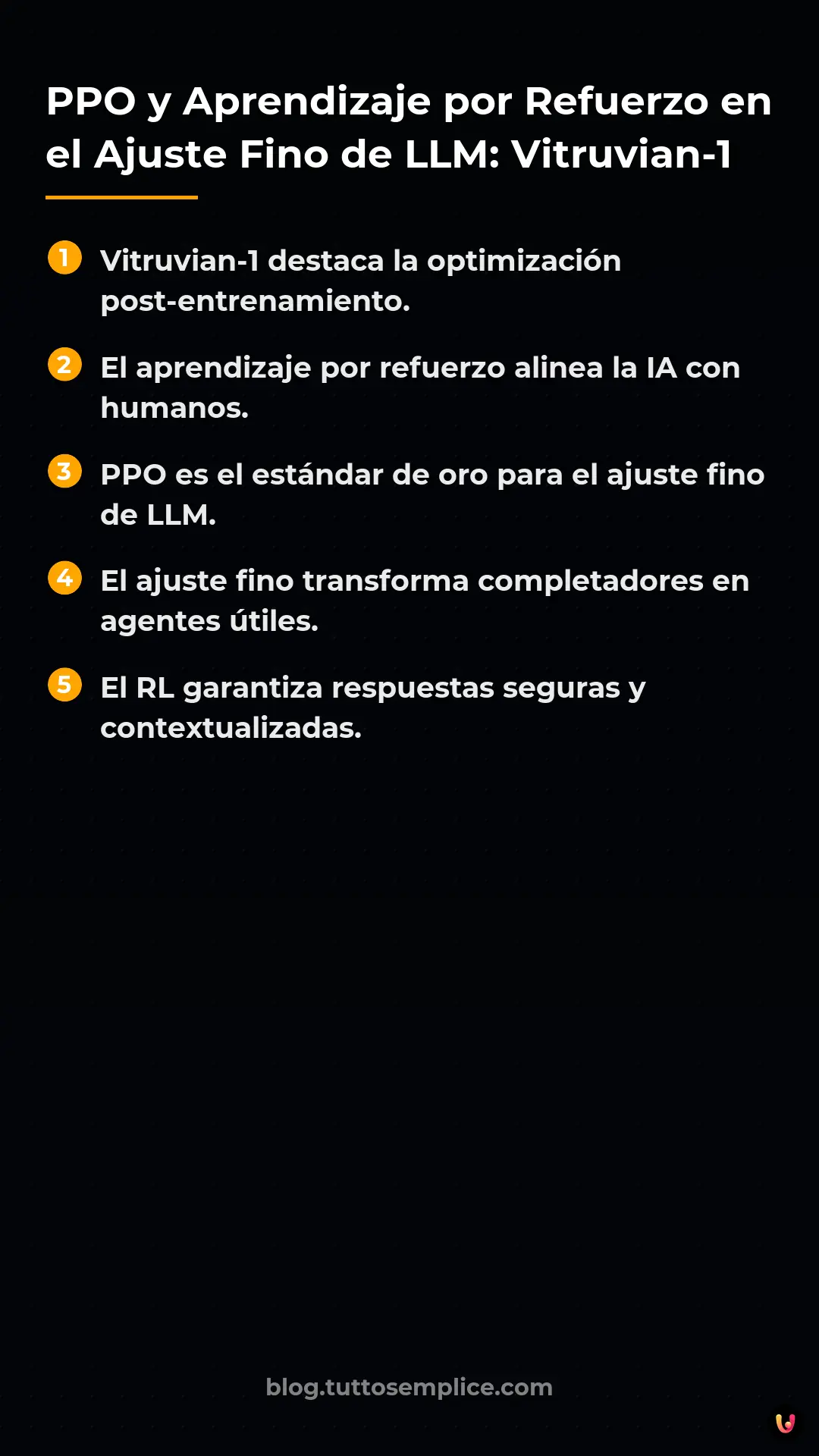 List: PPO y Aprendizaje por Refuerzo en el Ajuste Fino de LLM: Vitruvian-1