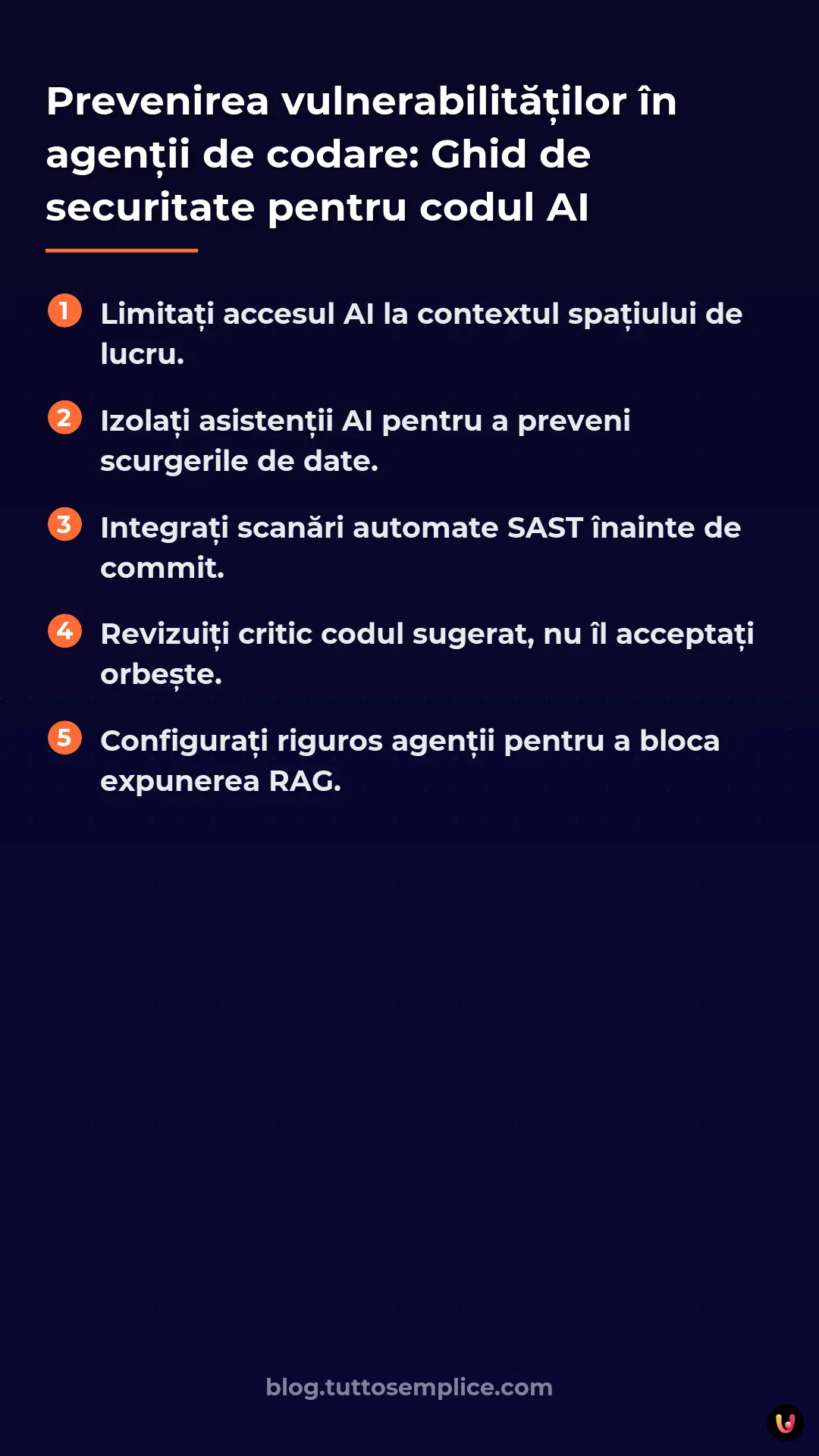 List: Prevenirea vulnerabilităților &icirc;n agenții de codare: Ghid de securitate pentru codul AI