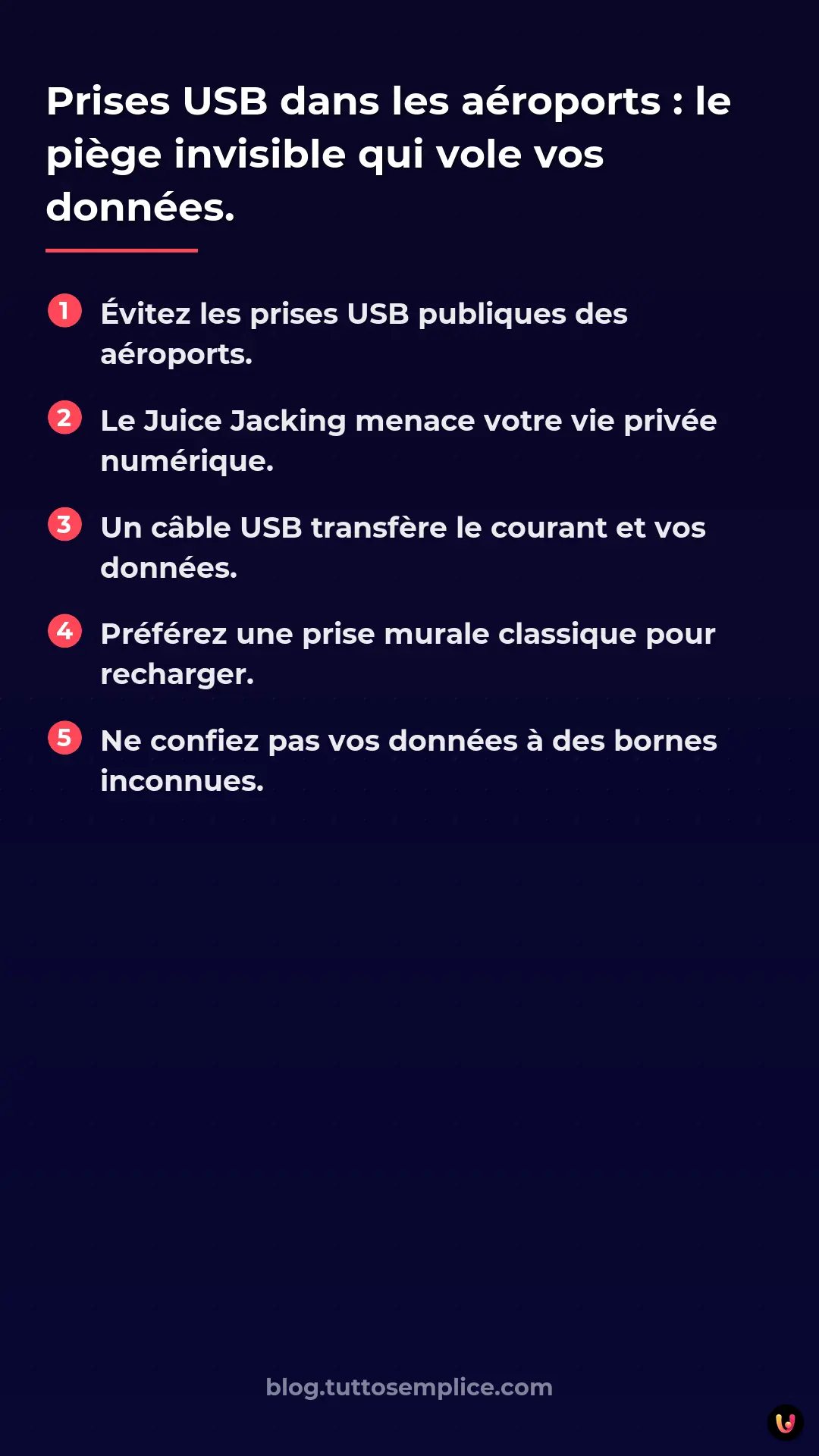 List: Prises USB dans les a&eacute;roports : le pi&egrave;ge invisible qui vole vos donn&eacute;es.