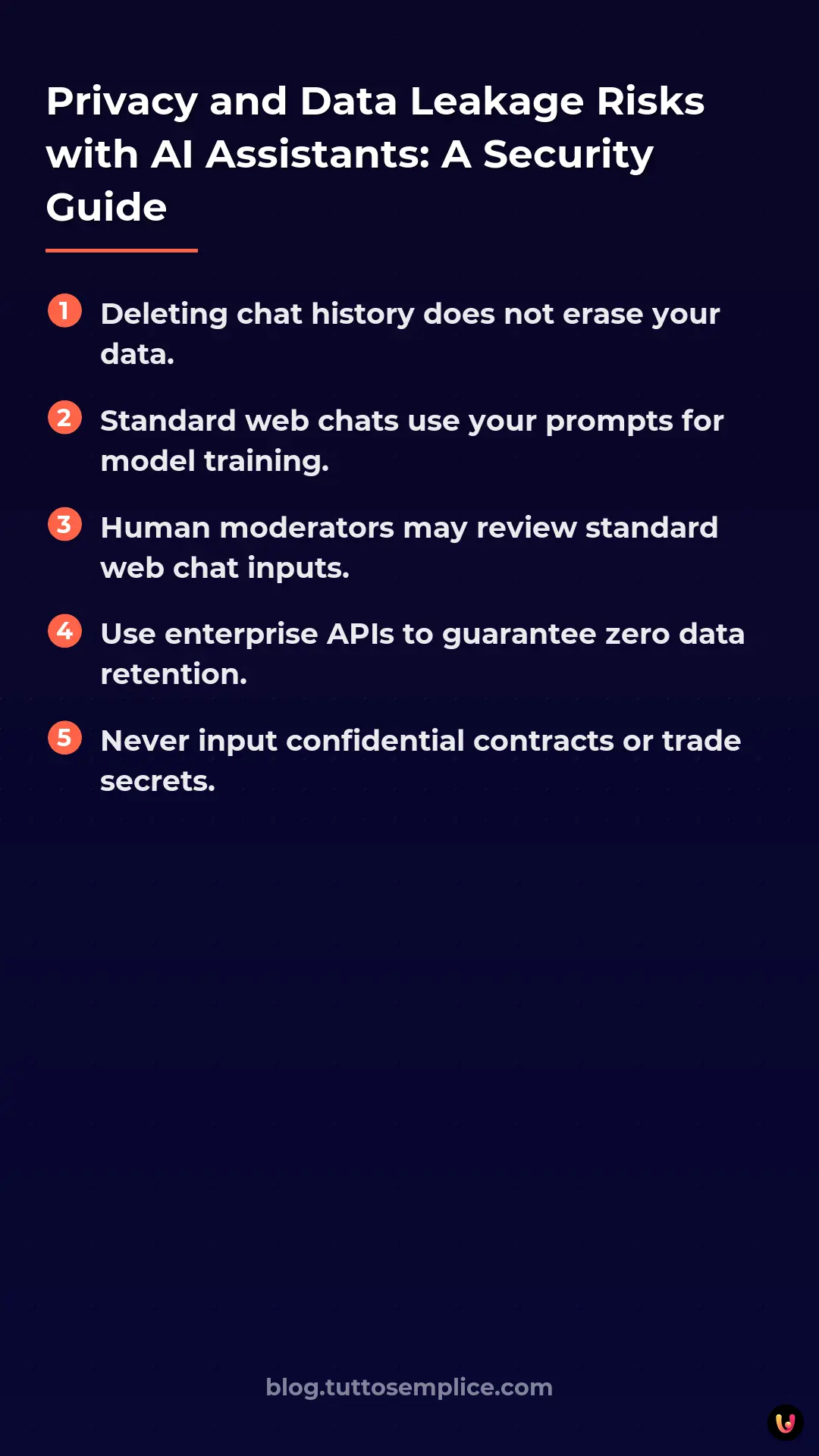 List: Privacy and Data Leakage Risks with AI Assistants: A Security Guide