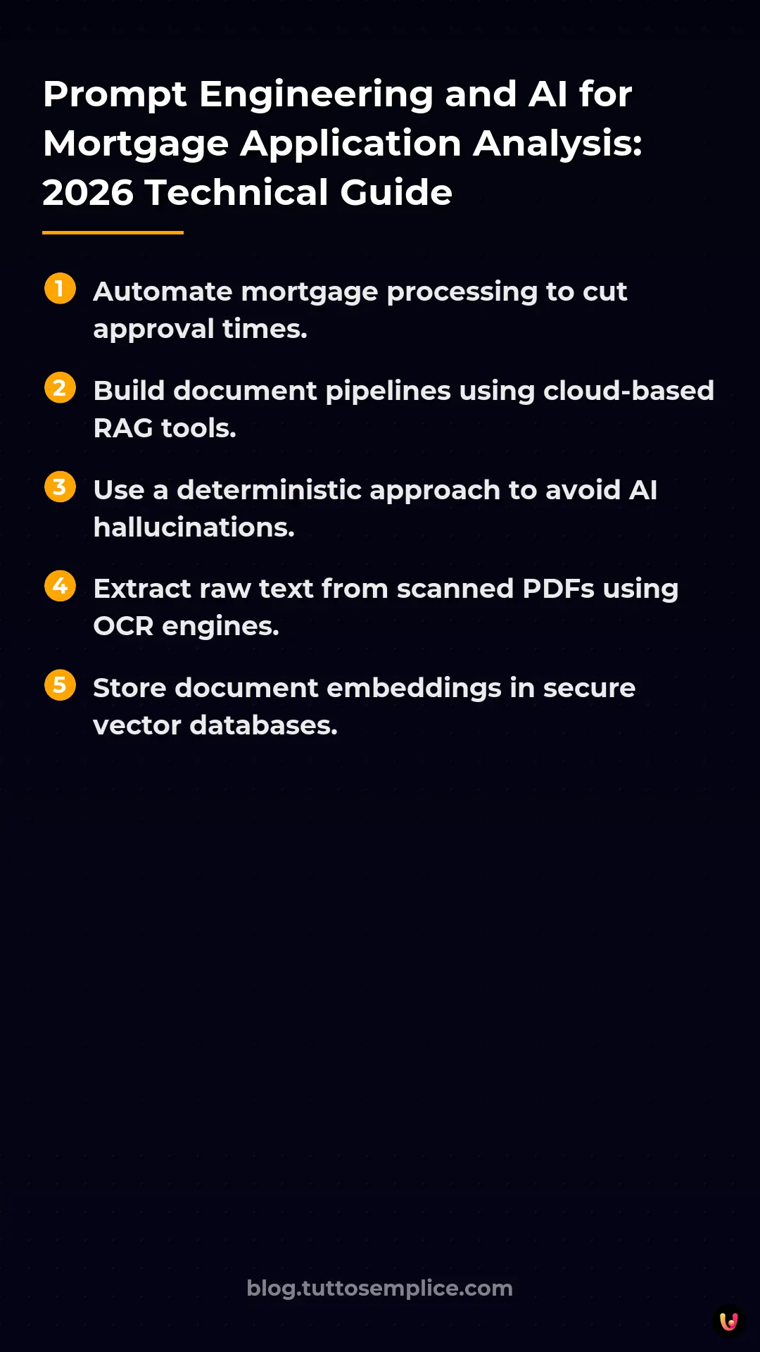 List: Prompt Engineering and AI for Mortgage Application Analysis: 2026 Technical Guide