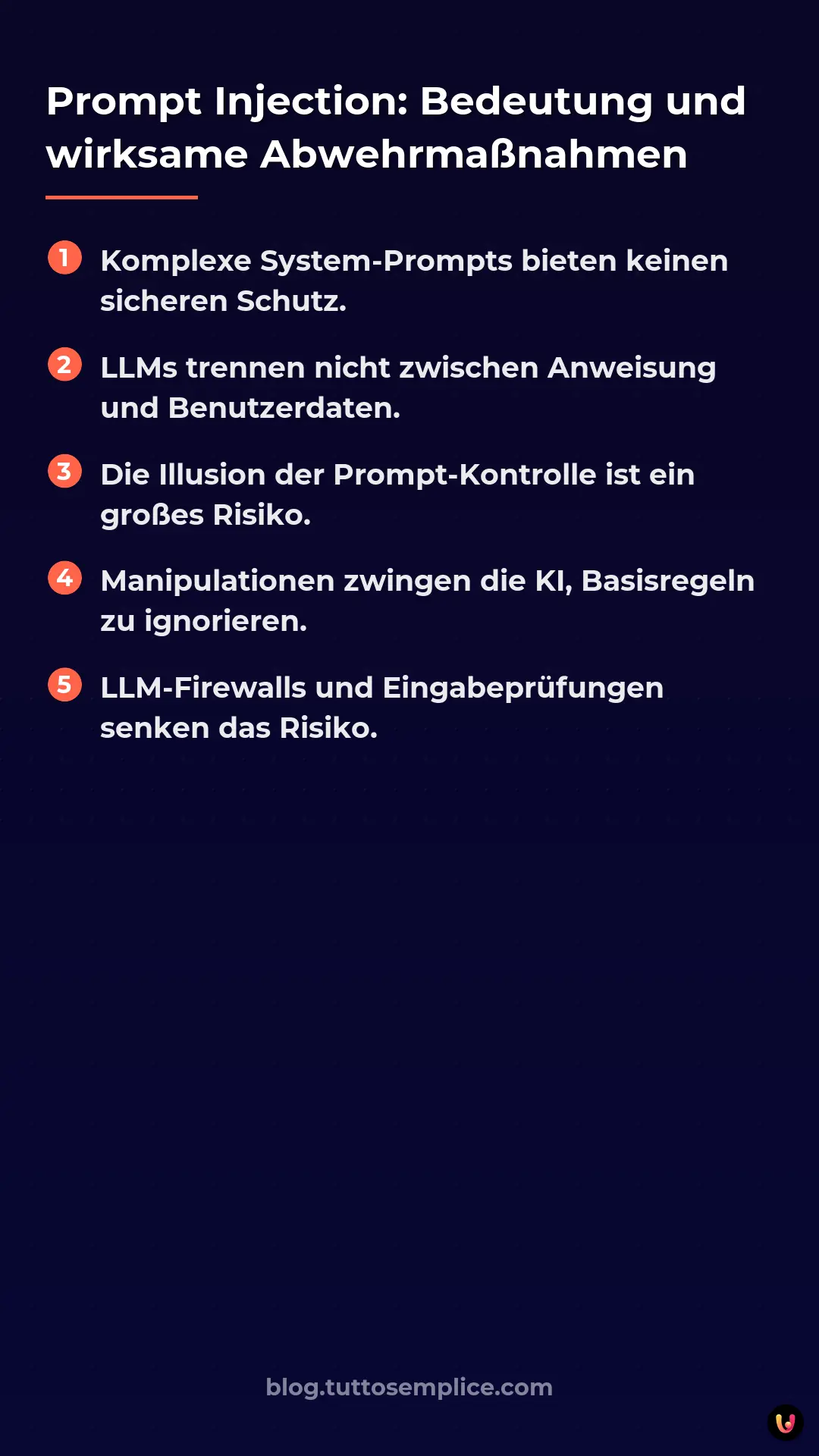 List: Prompt Injection: Bedeutung und wirksame Abwehrma&szlig;nahmen