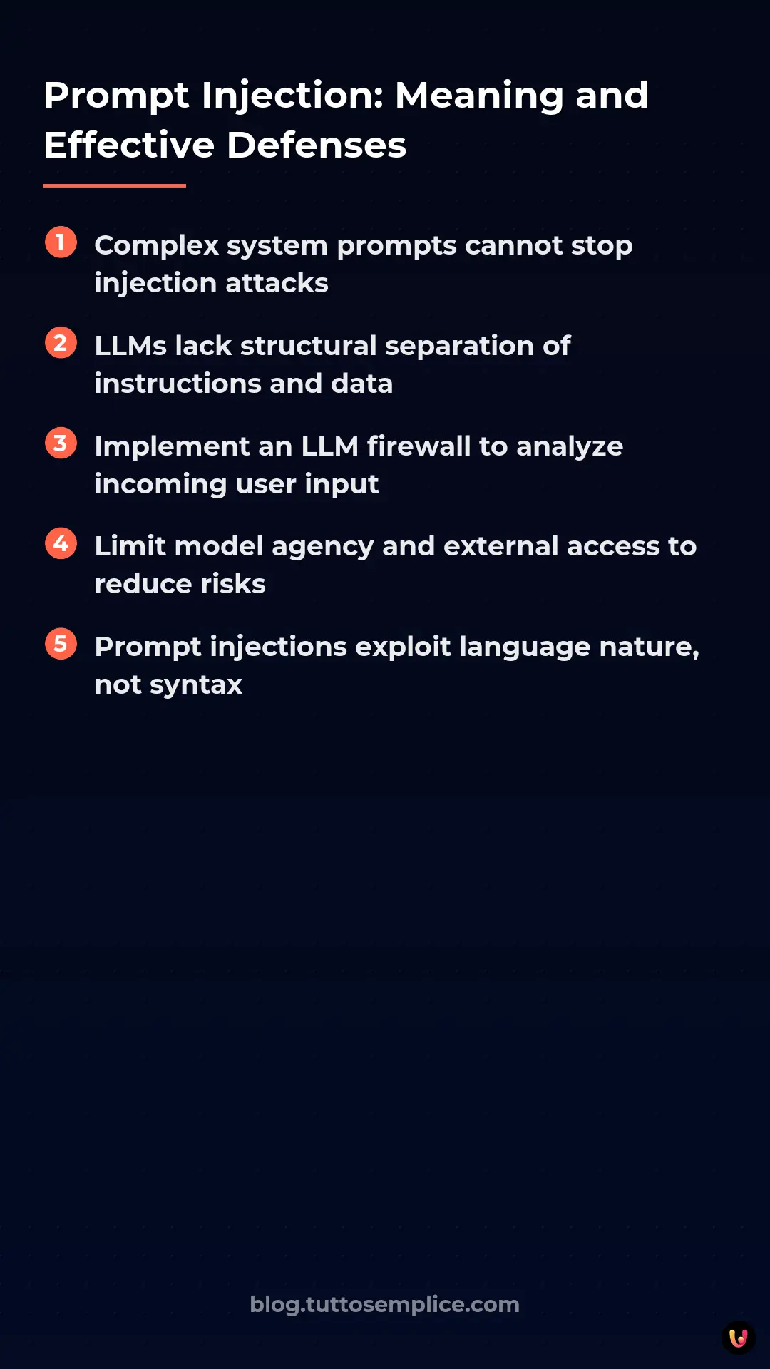 List: Prompt Injection: Meaning and Effective Defenses
