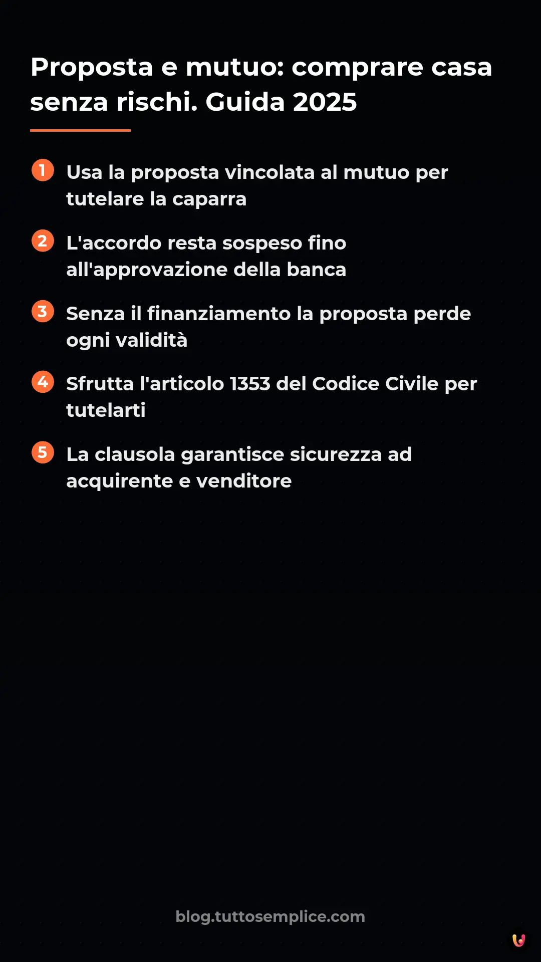 List: Proposta e mutuo: comprare casa senza rischi. Guida 2025