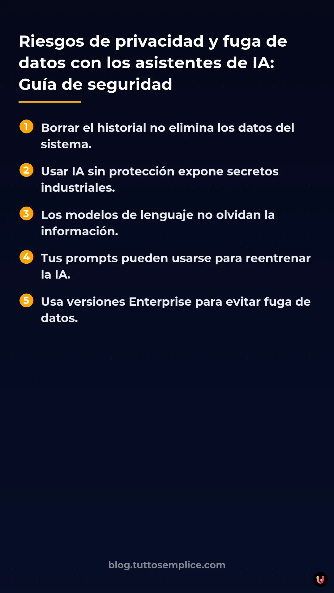 List: Riesgos de privacidad y fuga de datos con los asistentes de IA: Guía de seguridad