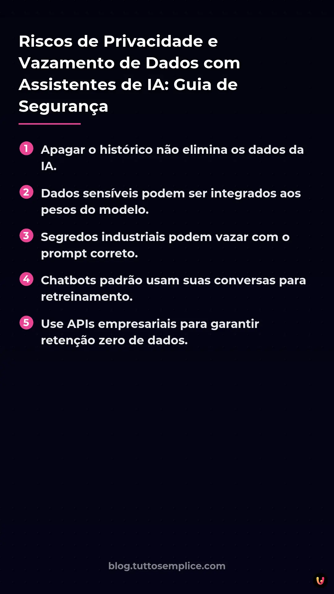 List: Riscos de Privacidade e Vazamento de Dados com Assistentes de IA: Guia de Seguran&ccedil;a
