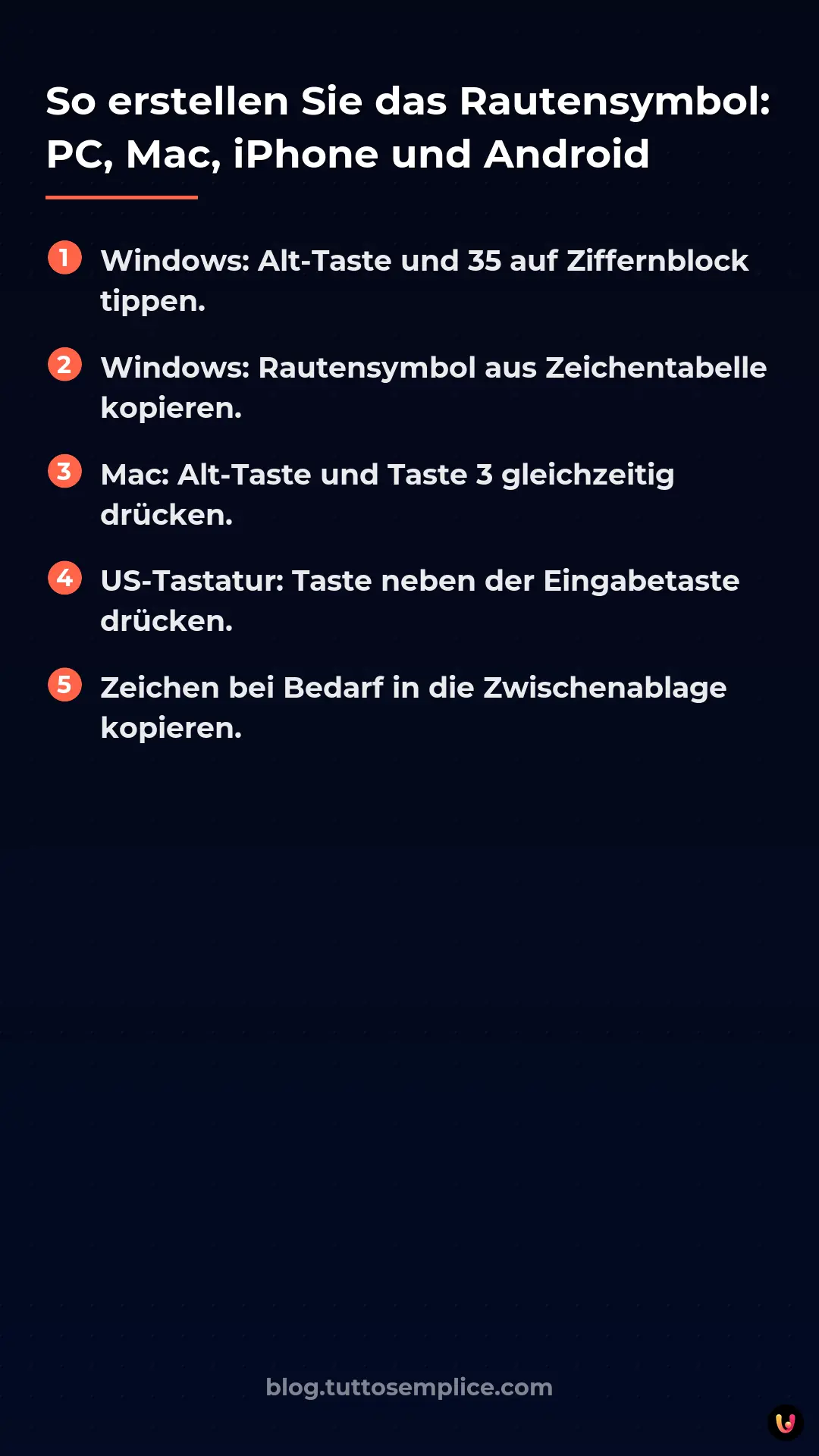 List: So erstellen Sie das Rautensymbol: PC, Mac, iPhone und Android