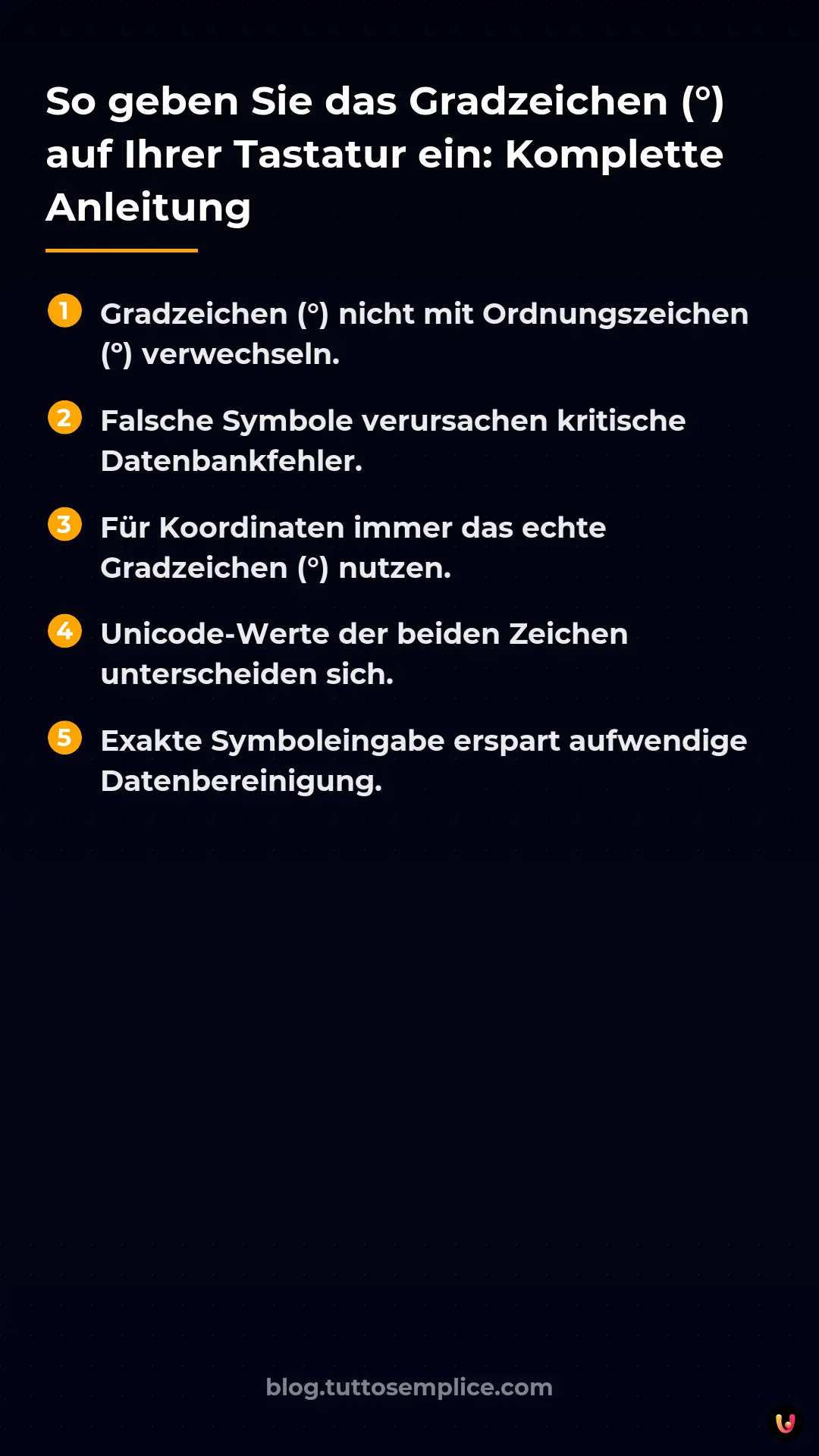 List: So geben Sie das Gradzeichen (&deg;) auf Ihrer Tastatur ein: Komplette Anleitung