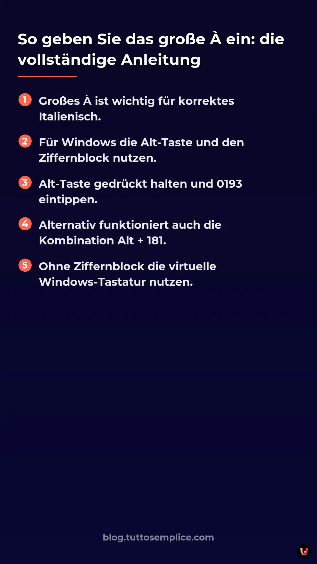 List: So geben Sie das gro&szlig;e &Agrave; ein: die vollst&auml;ndige Anleitung