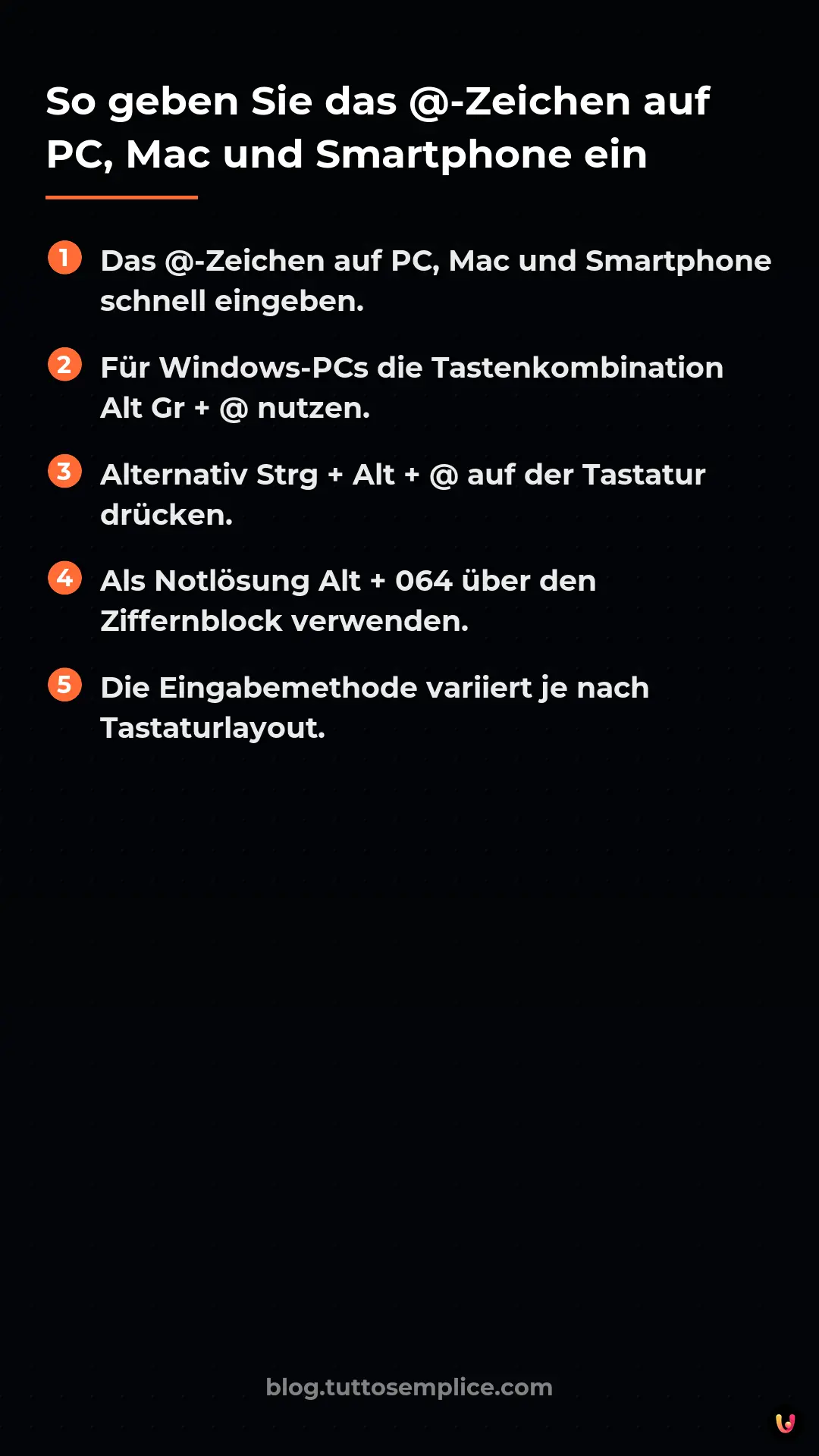 List: So geben Sie das @-Zeichen auf PC, Mac und Smartphone ein