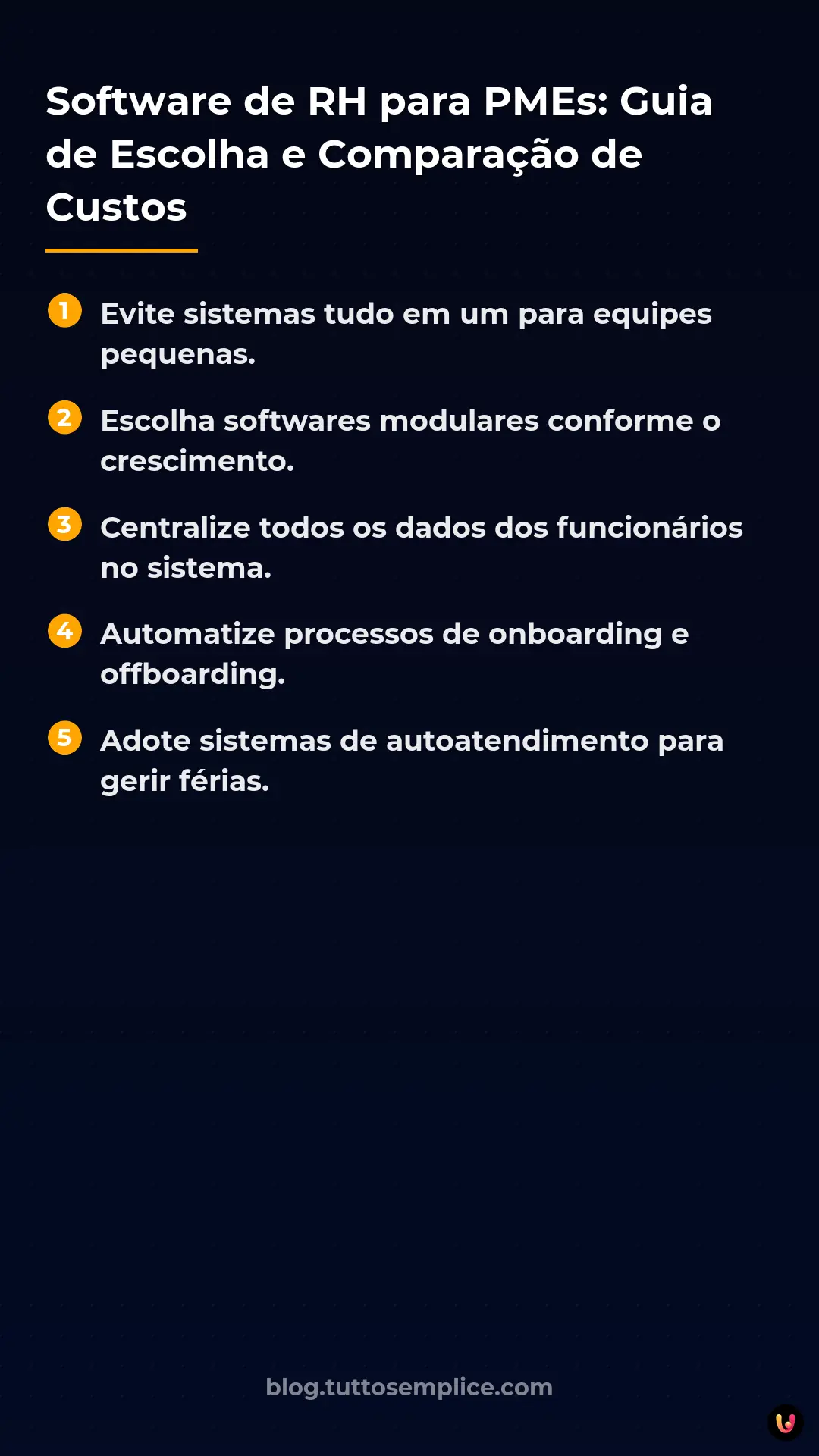 List: Software de RH para PMEs: Guia de Escolha e Compara&ccedil;&atilde;o de Custos