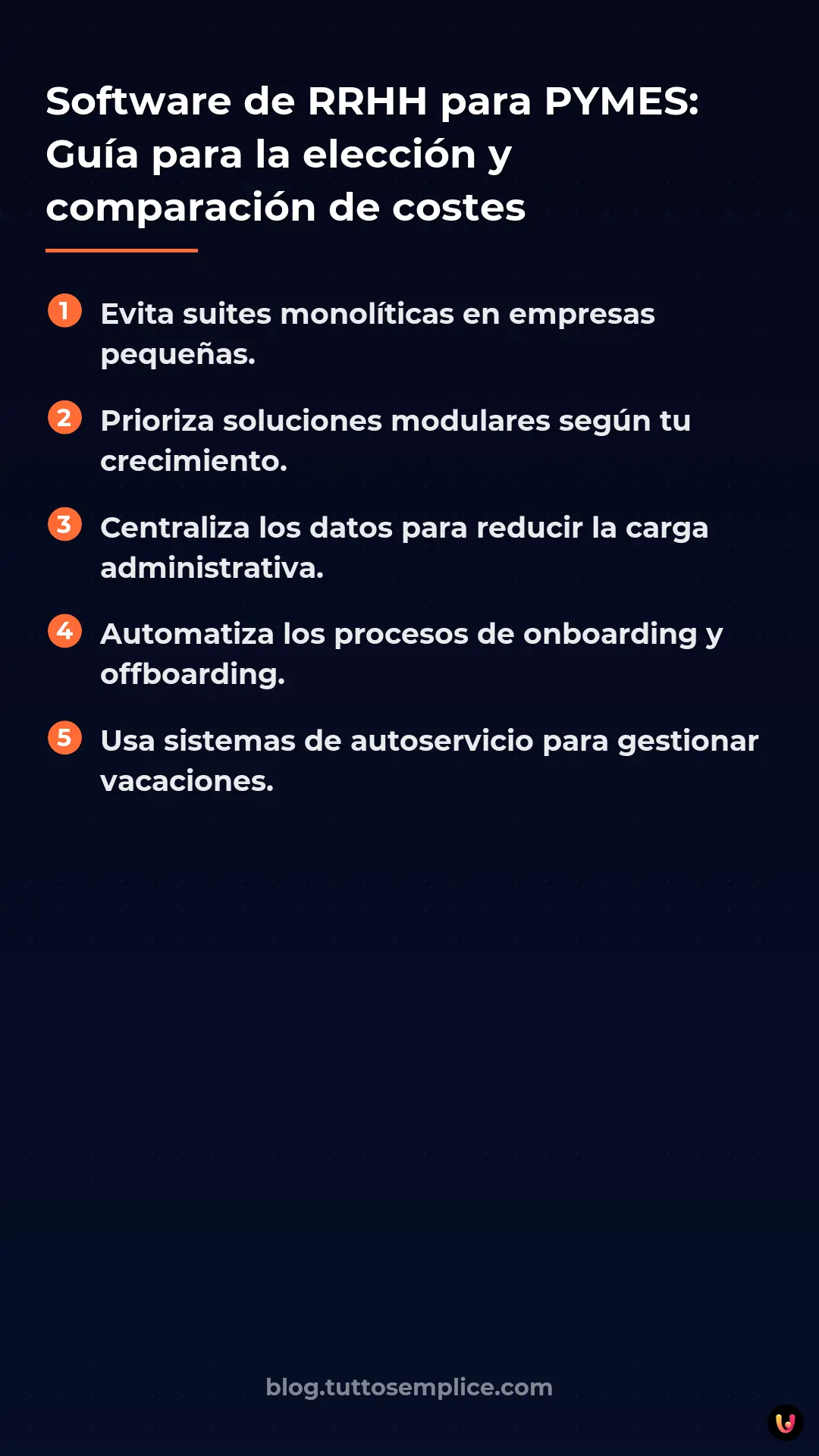 List: Software de RRHH para PYMES: Gu&iacute;a para la elecci&oacute;n y comparaci&oacute;n de costes