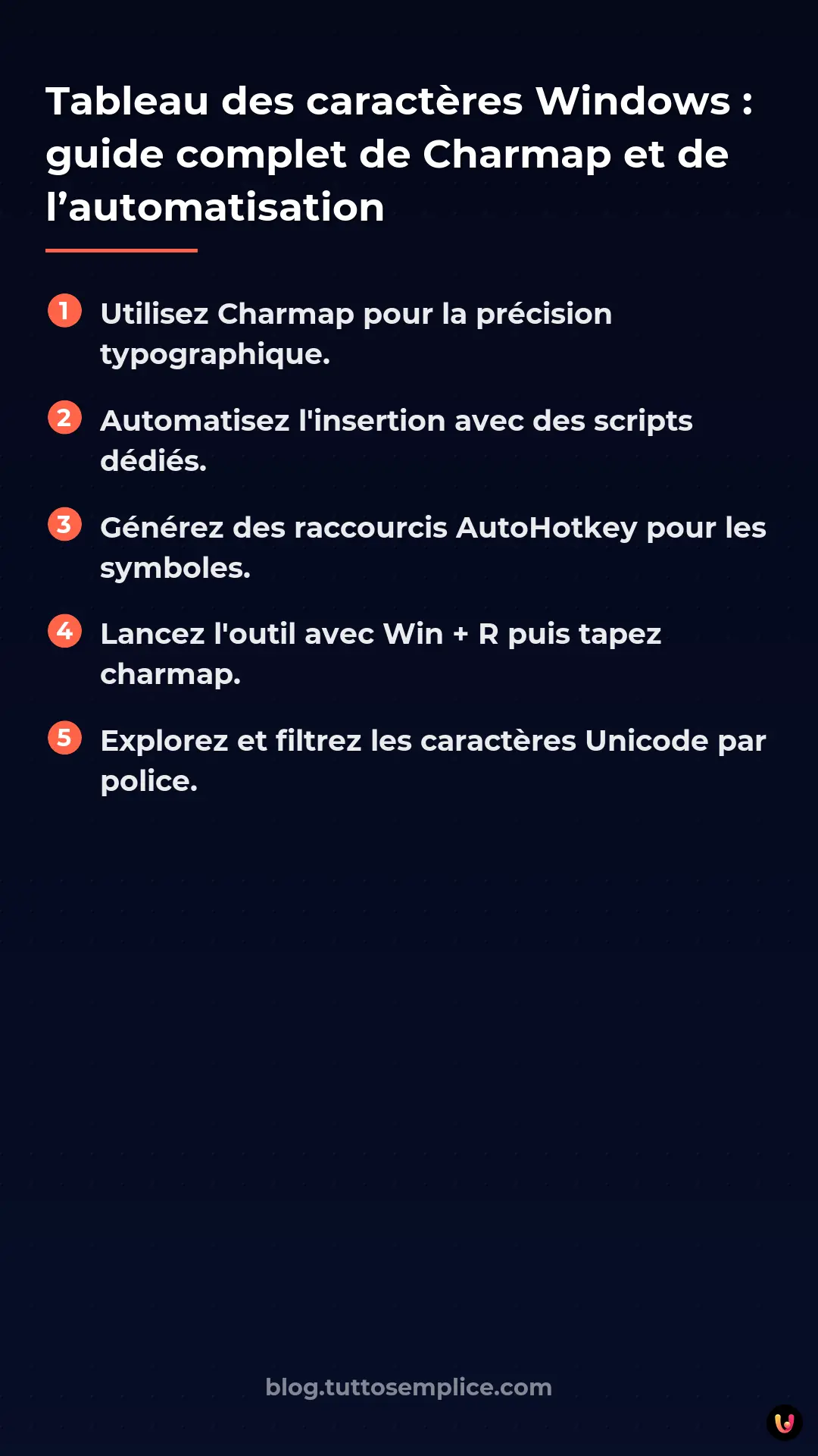 List: Tableau des caract&egrave;res Windows&nbsp;: guide complet de Charmap et de l&rsquo;automatisation