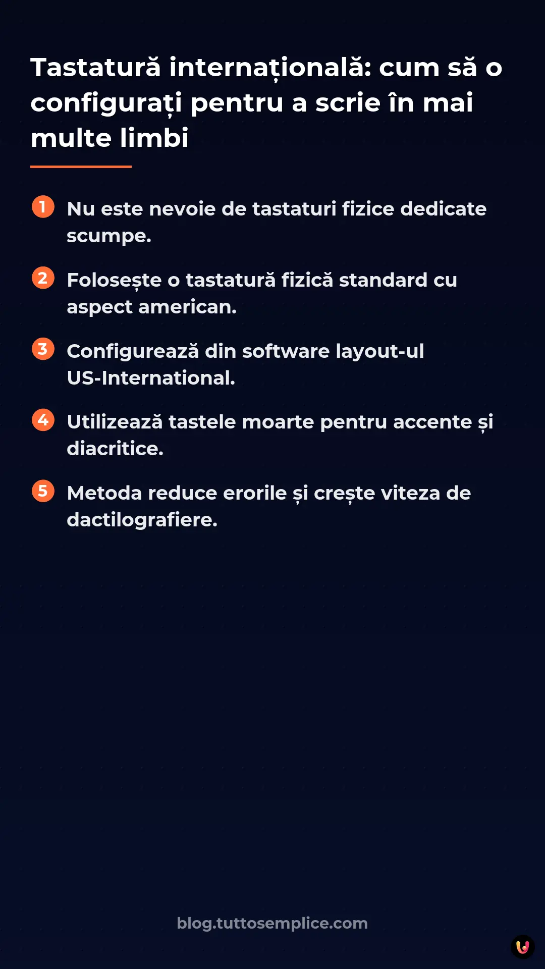 List: Tastatură internațională: cum să o configurați pentru a scrie &icirc;n mai multe limbi