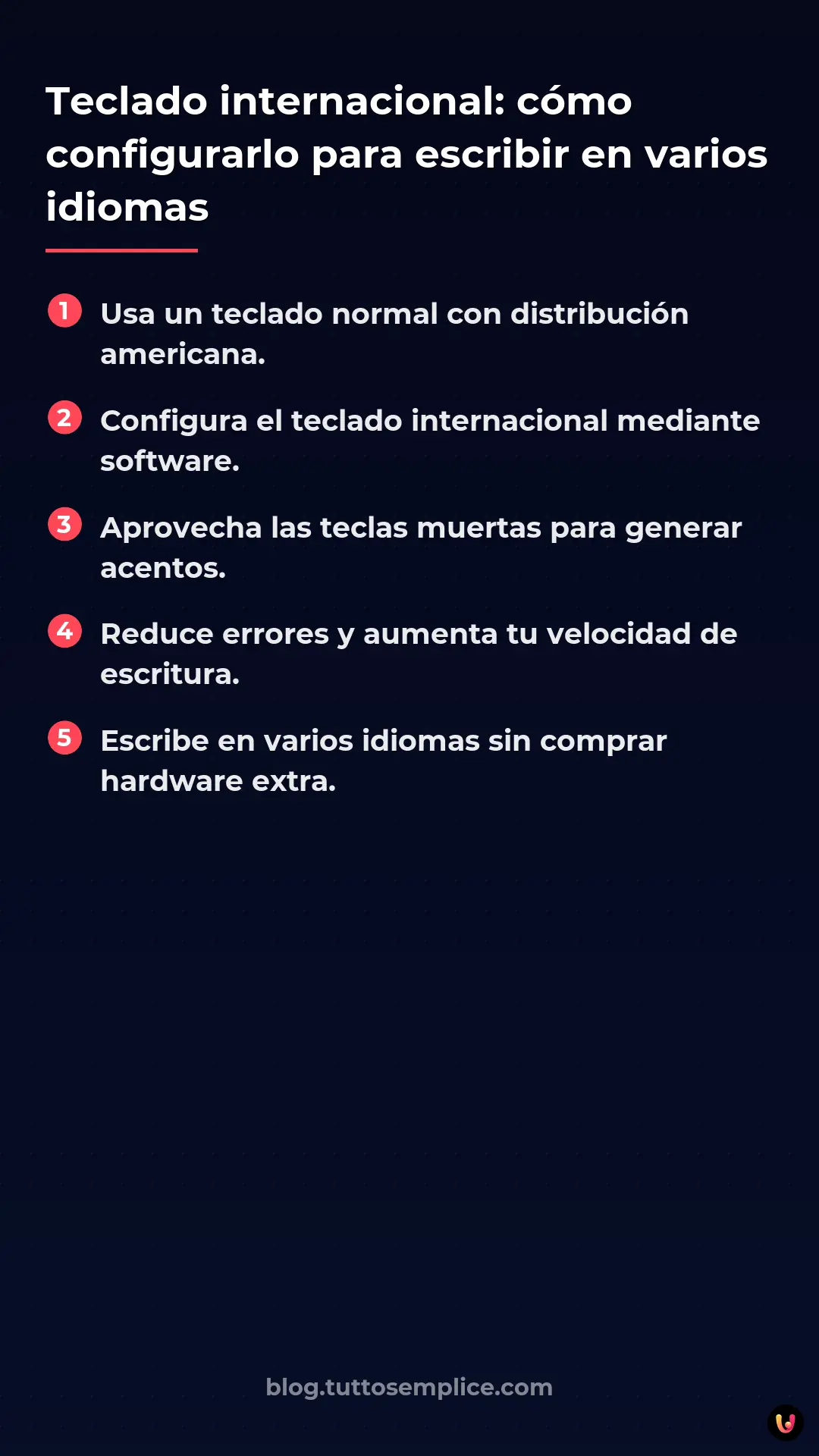 List: Teclado internacional: c&oacute;mo configurarlo para escribir en varios idiomas