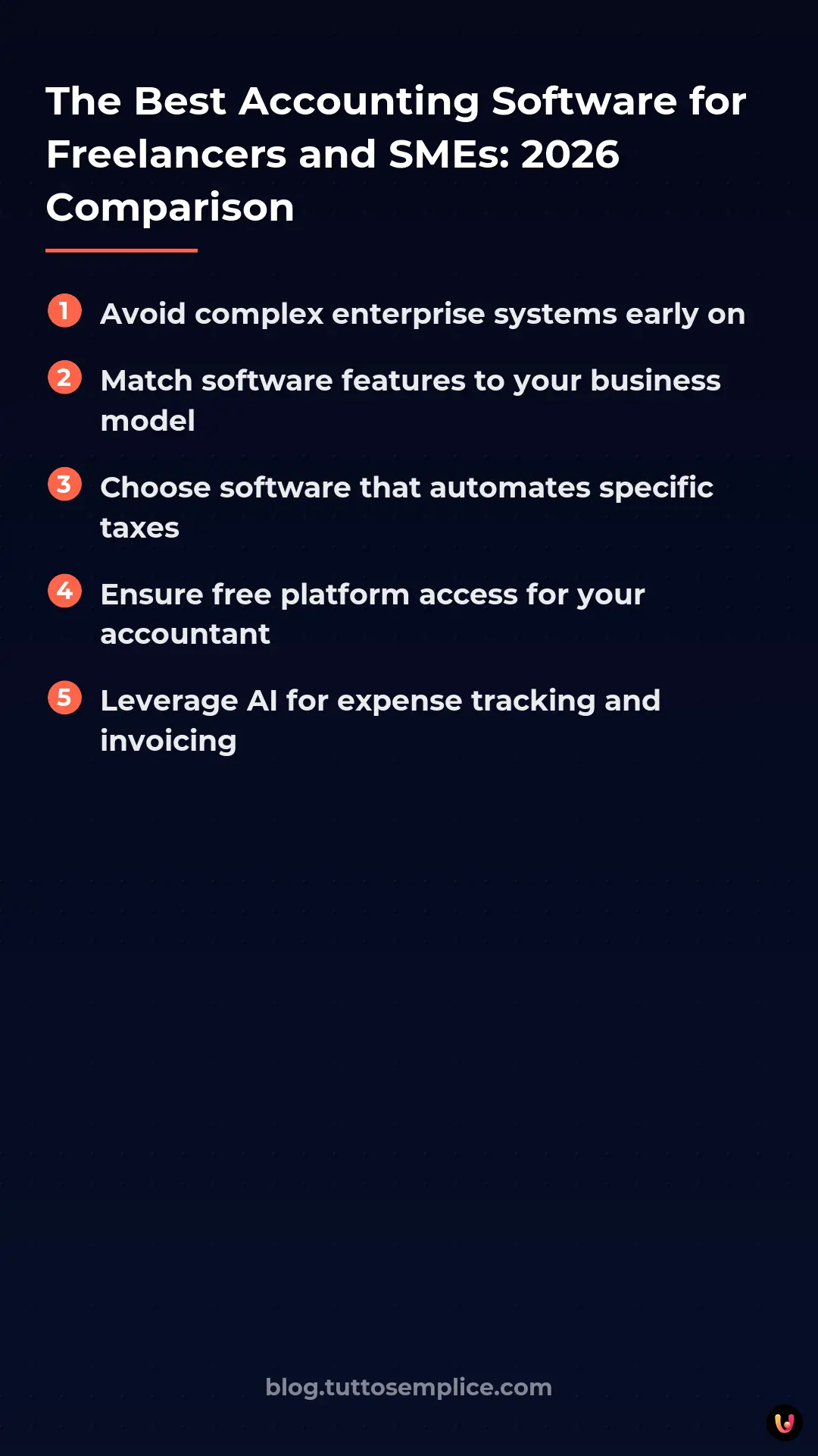 List: The Best Accounting Software for Freelancers and SMEs: 2026 Comparison