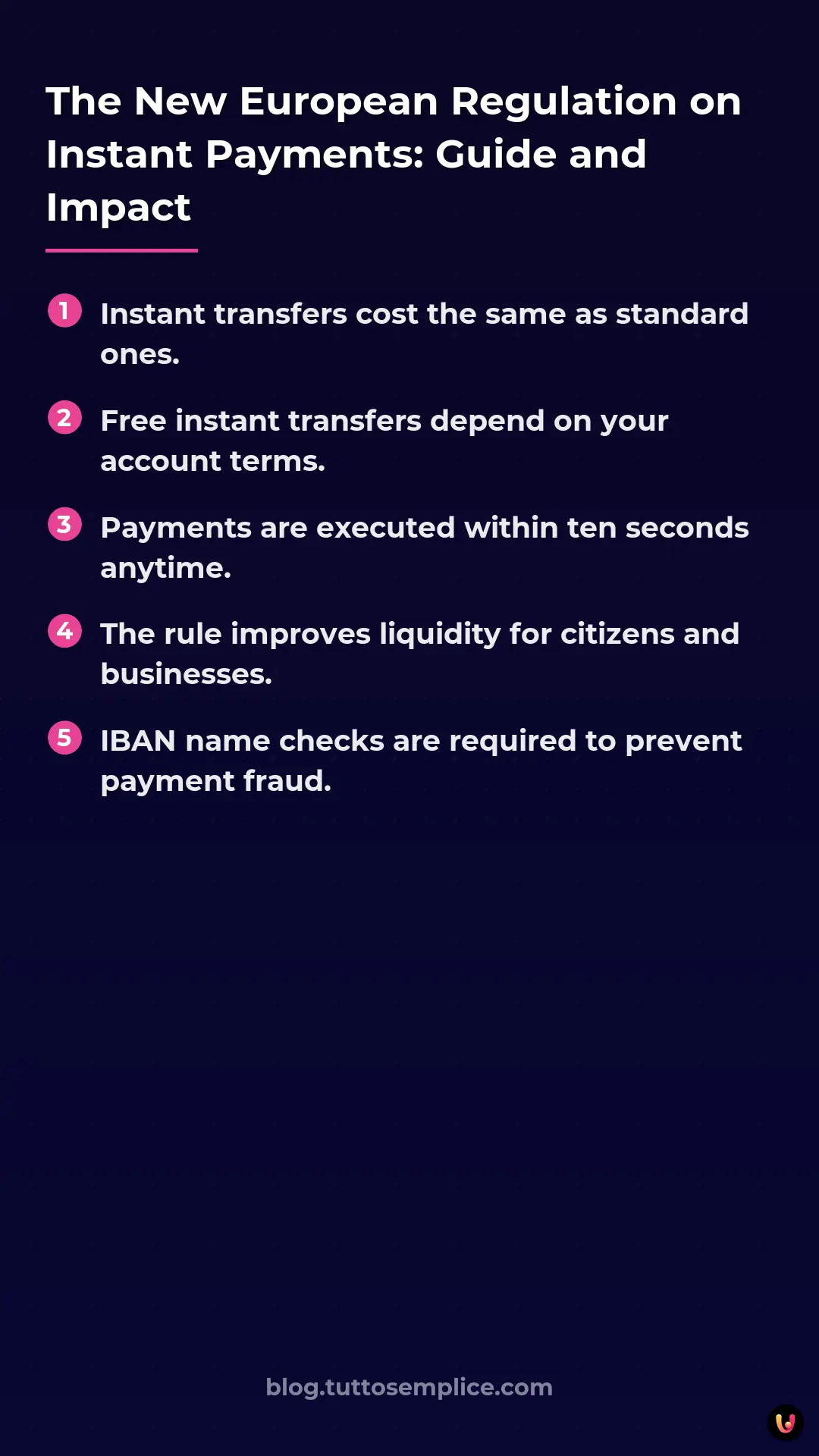 List: The New European Regulation on Instant Payments: Guide and Impact