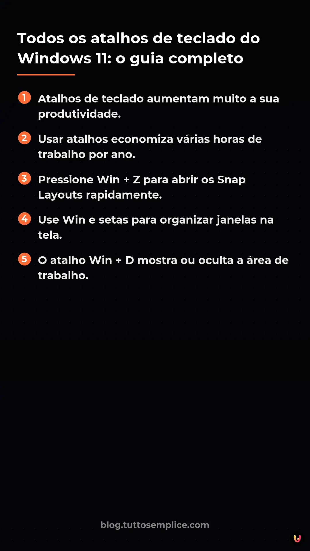 List: Todos os atalhos de teclado do Windows 11: o guia completo