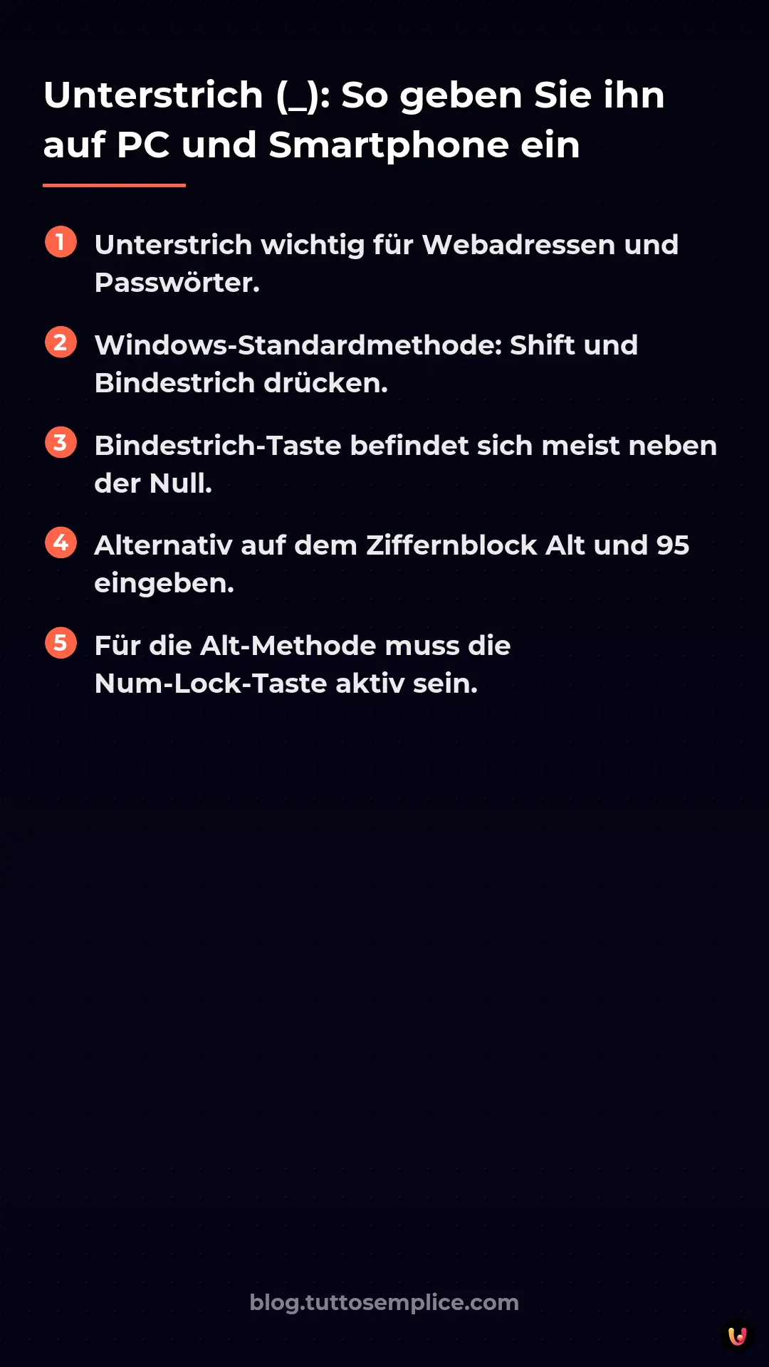 List: Unterstrich (_): So geben Sie ihn auf PC und Smartphone ein