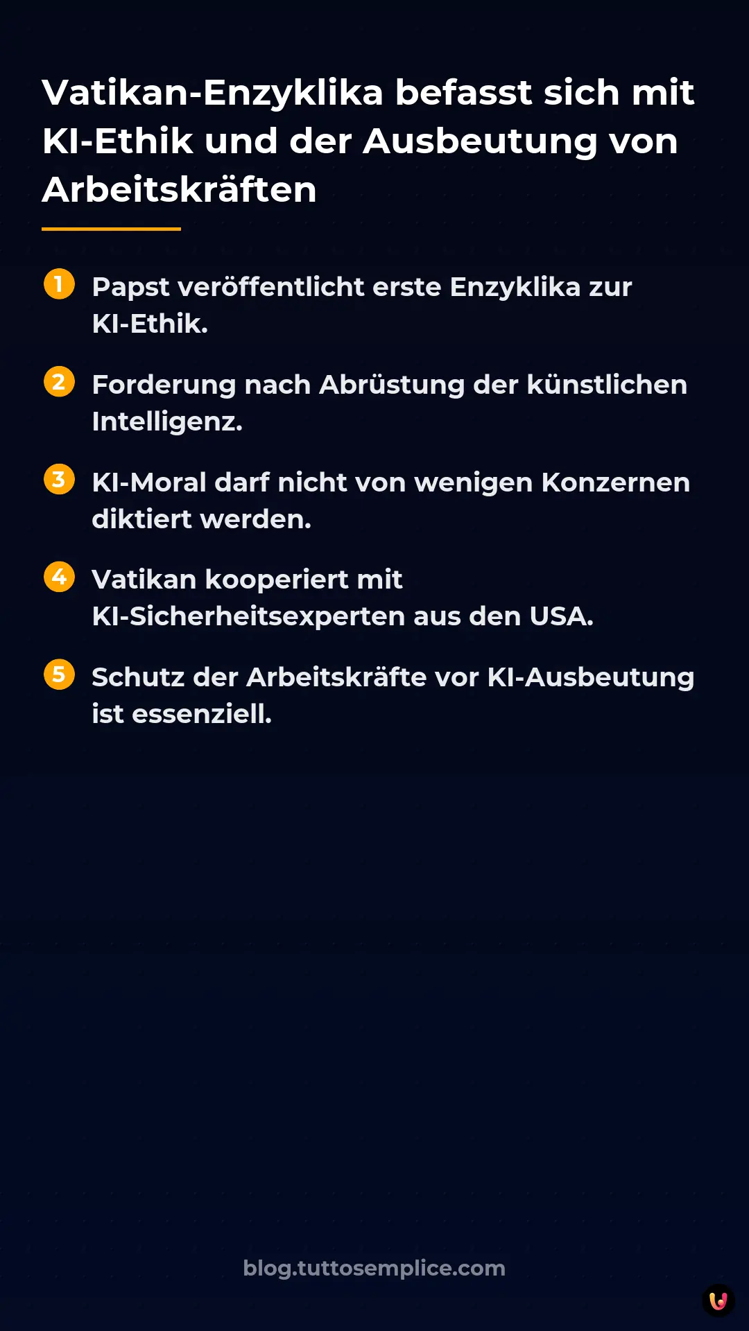 List: Vatikan-Enzyklika befasst sich mit KI-Ethik und der Ausbeutung von Arbeitskr&auml;ften