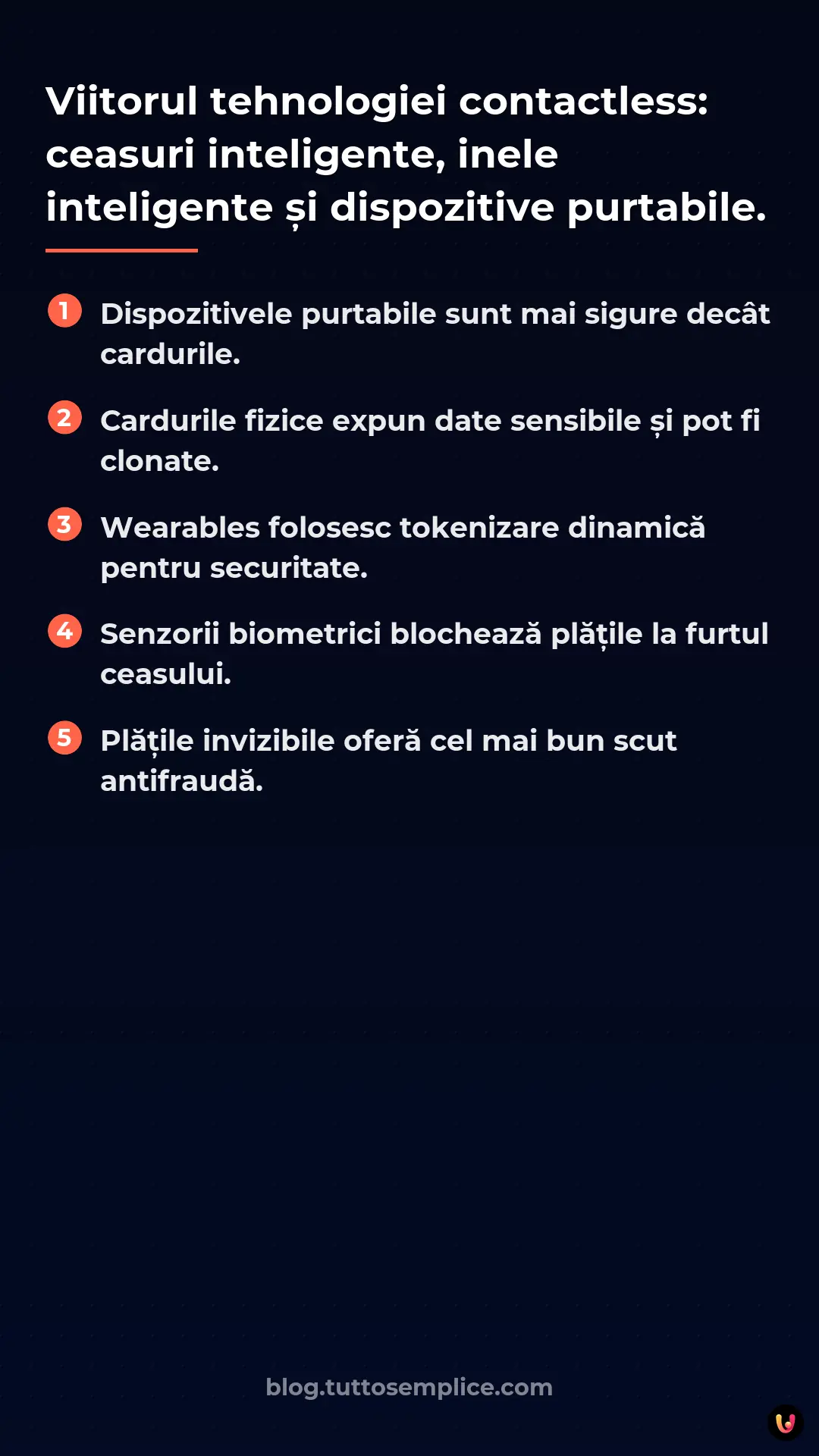 List: Viitorul tehnologiei contactless: ceasuri inteligente, inele inteligente și dispozitive purtabile.