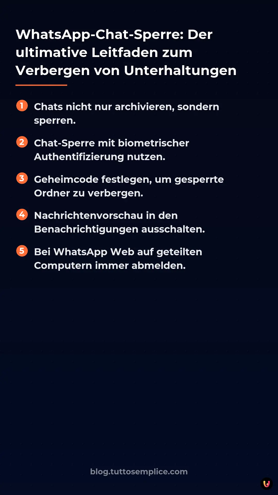 List: WhatsApp-Chat-Sperre: Der ultimative Leitfaden zum Verbergen von Unterhaltungen