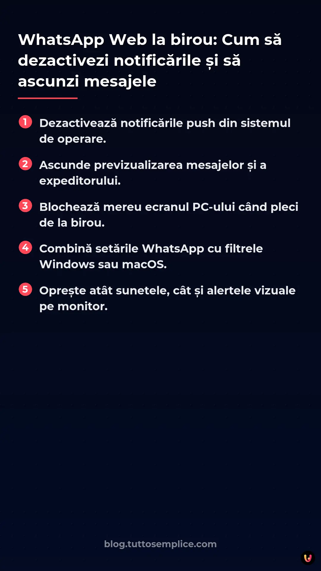List: WhatsApp Web la birou: Cum să dezactivezi notificările și să ascunzi mesajele