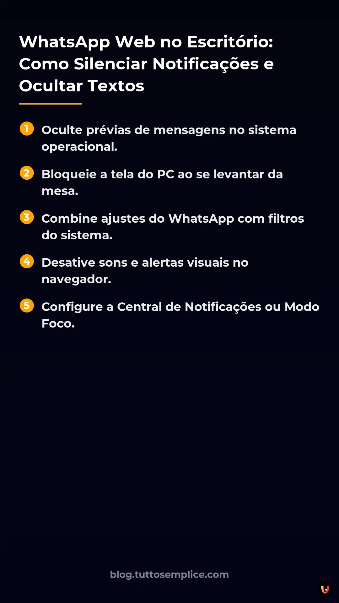 List: WhatsApp Web no Escrit&oacute;rio: Como Silenciar Notifica&ccedil;&otilde;es e Ocultar Textos