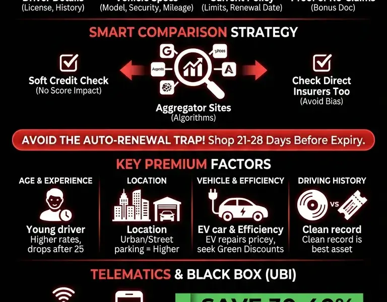 Infografica: Best Cheap Car Insurance 2026: How to Compare and Save