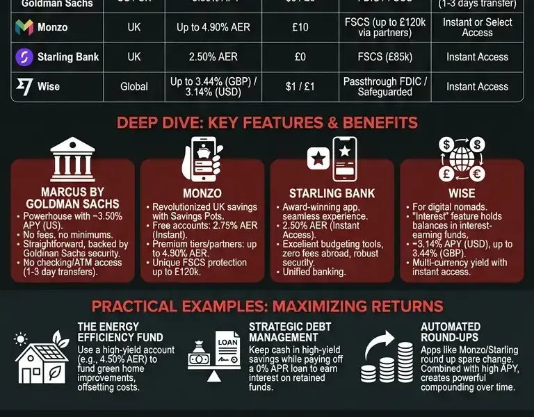 Infografica: Best Free Savings Account 2026: Top High-Yield Offers Compared