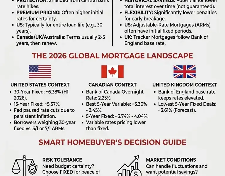 Infografica: Fixed vs Variable Mortgage 2026: Which Should You Choose?