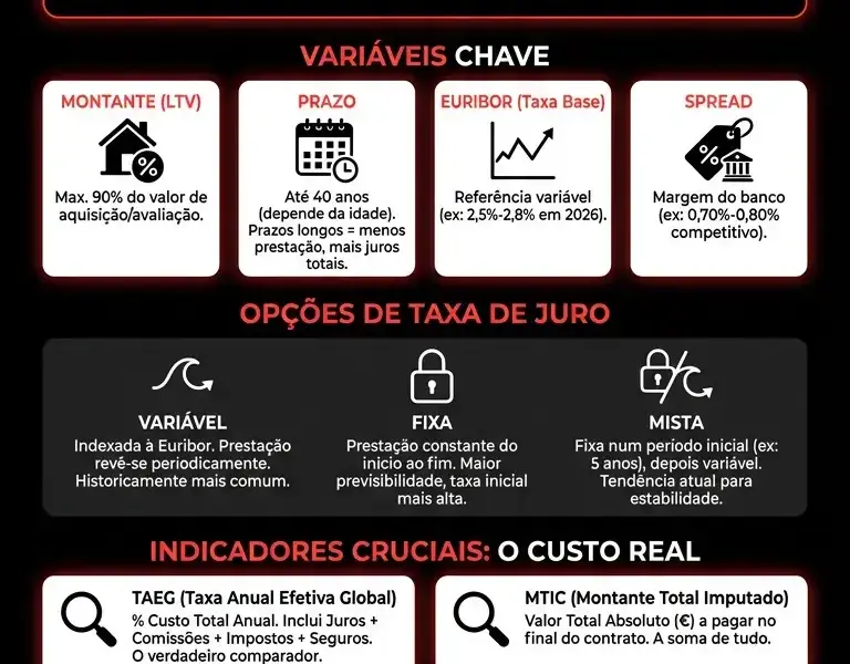 Infografica: Simulador de Cr&eacute;dito Habita&ccedil;&atilde;o 2026: Calcule a sua Presta&ccedil;&atilde;o Mensal