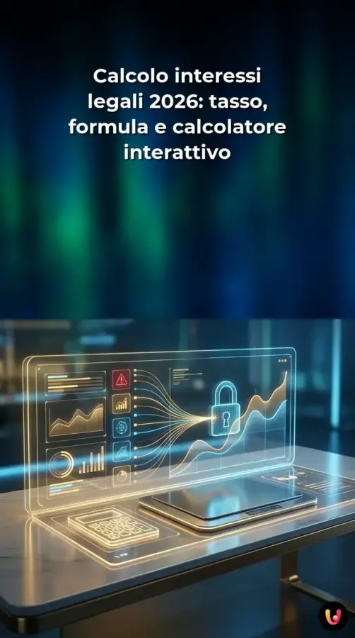 Calcolo interessi legali 2026: tasso, formula e calcolatore interattivo | Storia Visuale