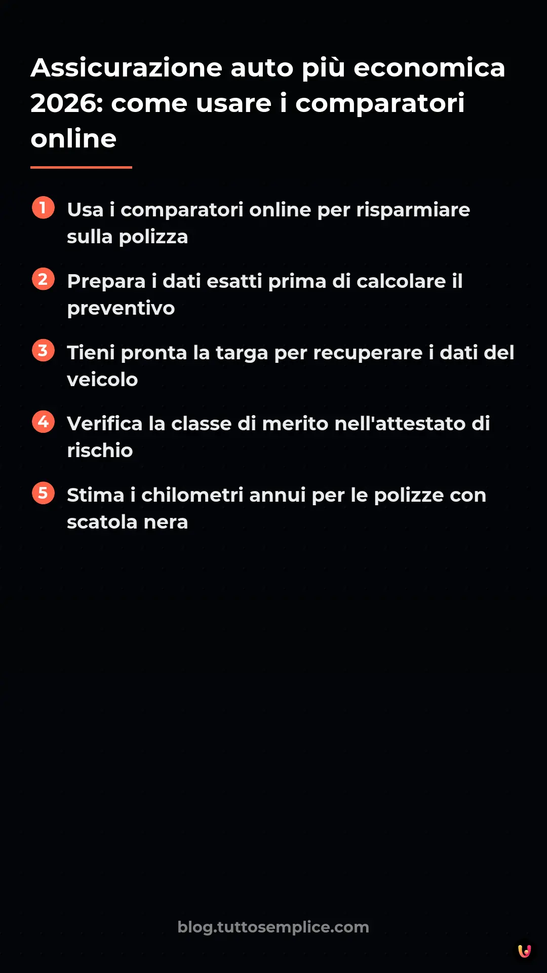 List: Assicurazione auto pi&ugrave; economica 2026: come usare i comparatori online