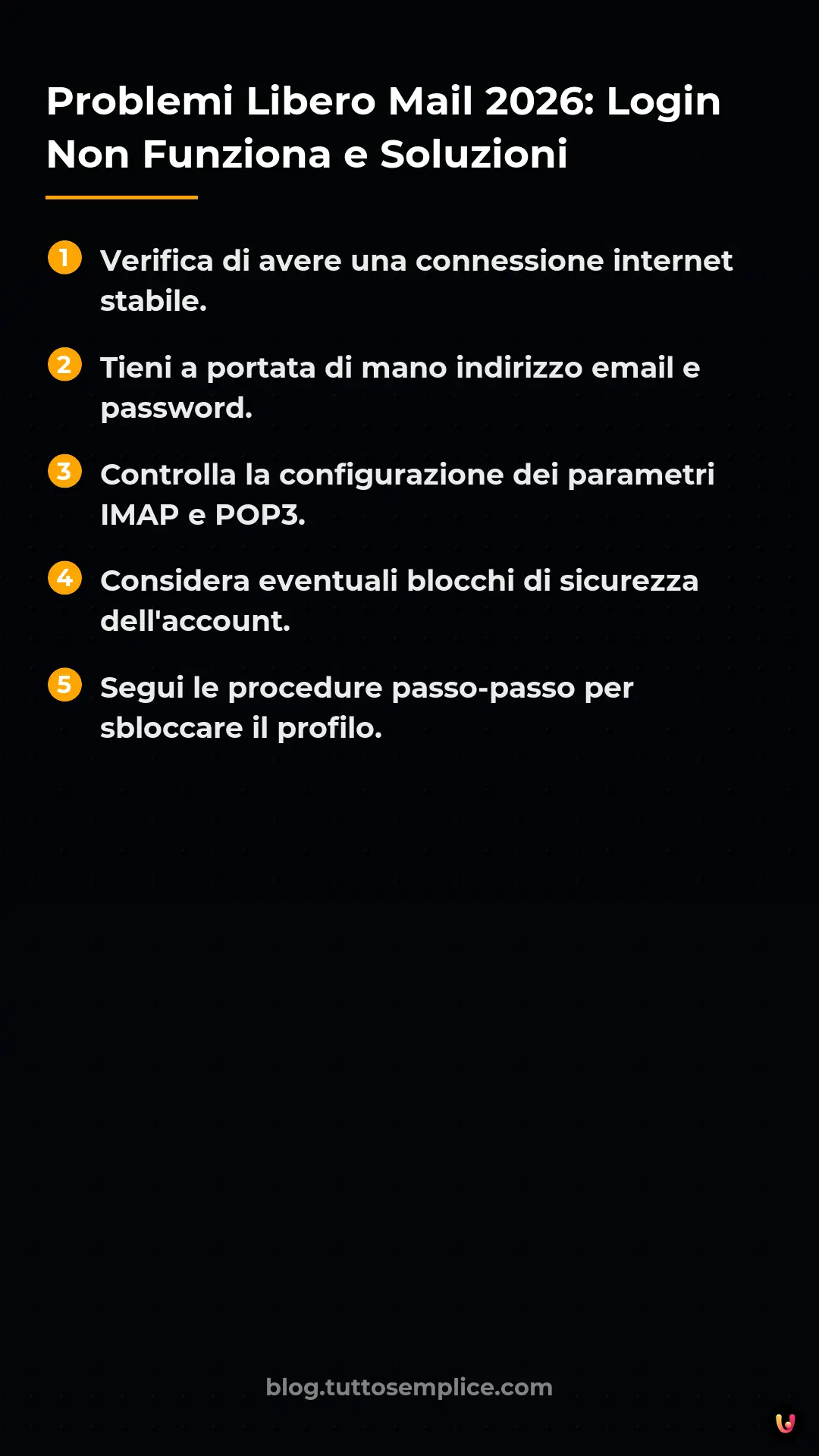 List: Problemi Libero Mail 2026: Login Non Funziona e Soluzioni