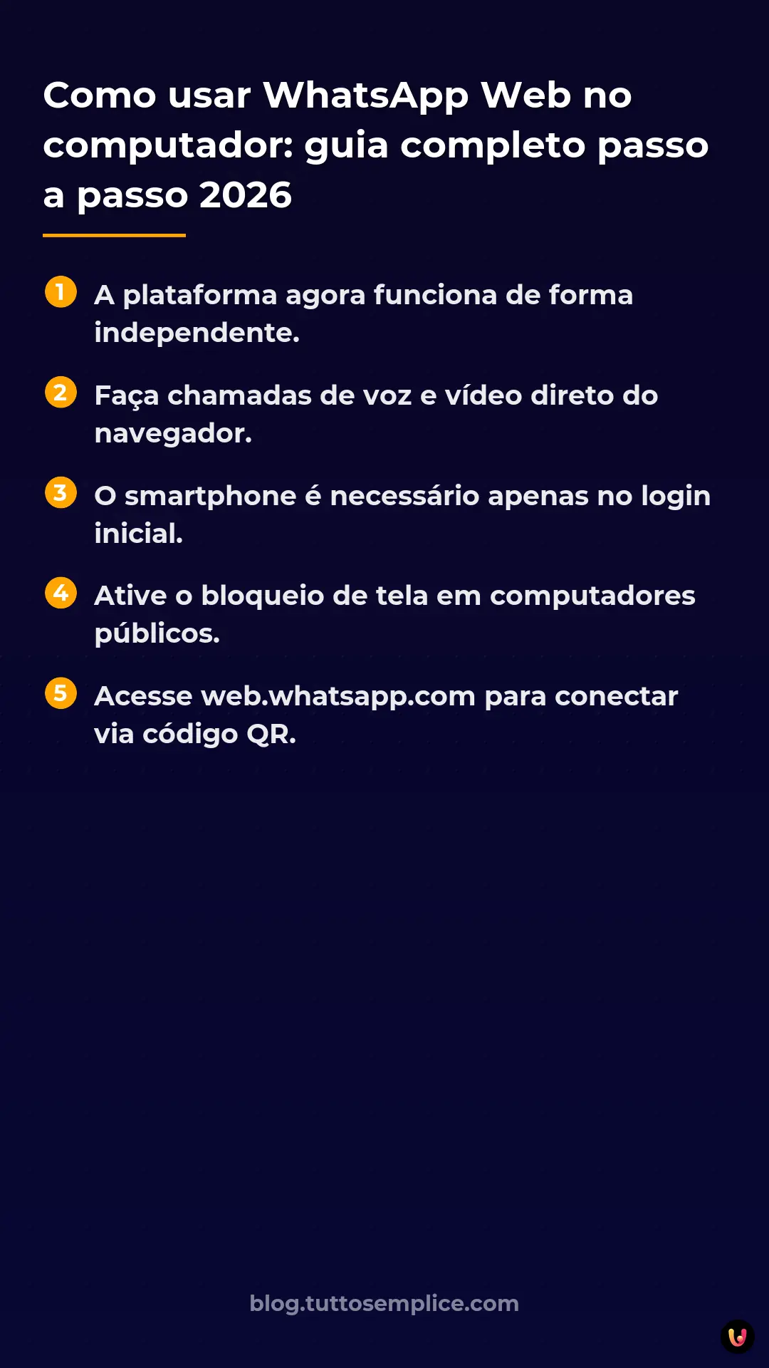 List: Como usar WhatsApp Web no computador: guia completo passo a passo 2026