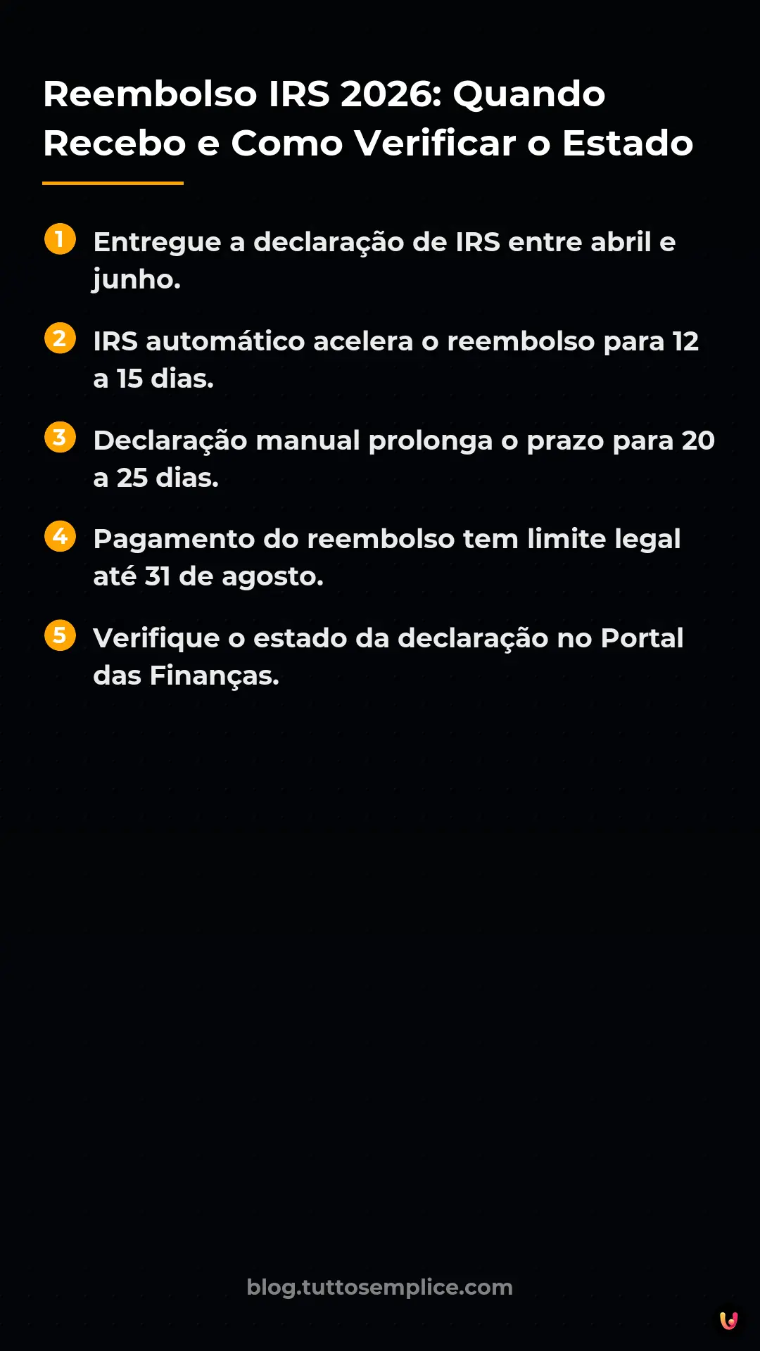 List: Reembolso IRS 2026: Quando Recebo e Como Verificar o Estado