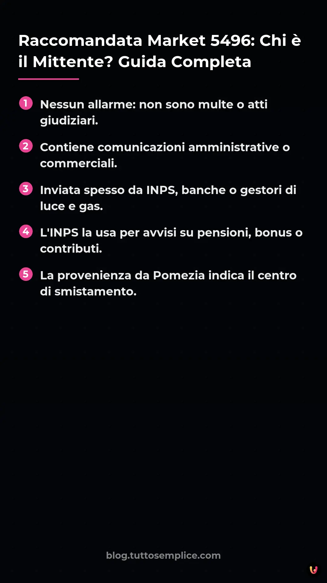 List: Raccomandata Market 5496: Chi &egrave; il Mittente? Guida Completa